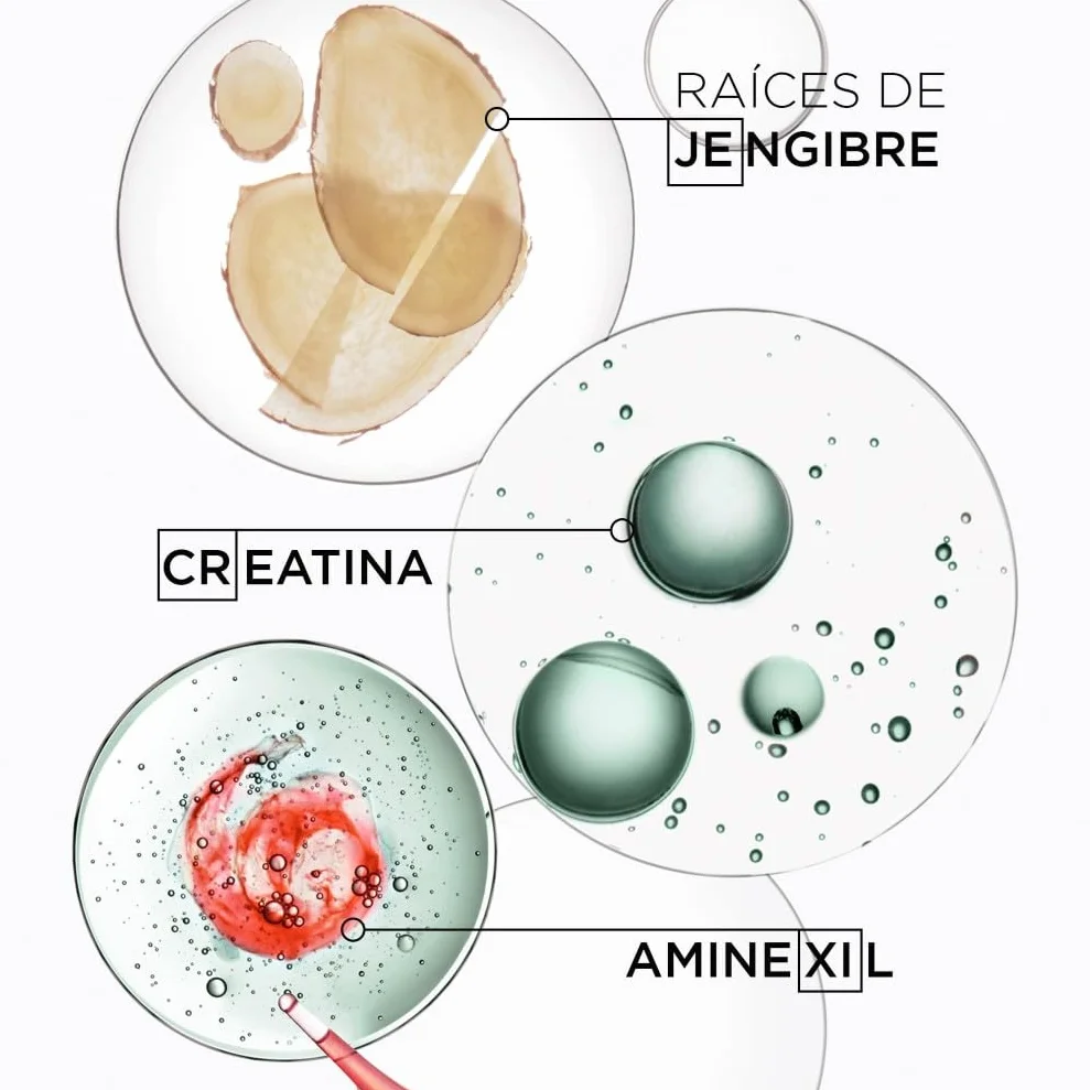 Kérastase Genesis Homme, Sérum Anticaída Fortificante con Aminexil, Para pelo fino y debilitado, Sérum Anti-Chute Fortifiant, 90 ml