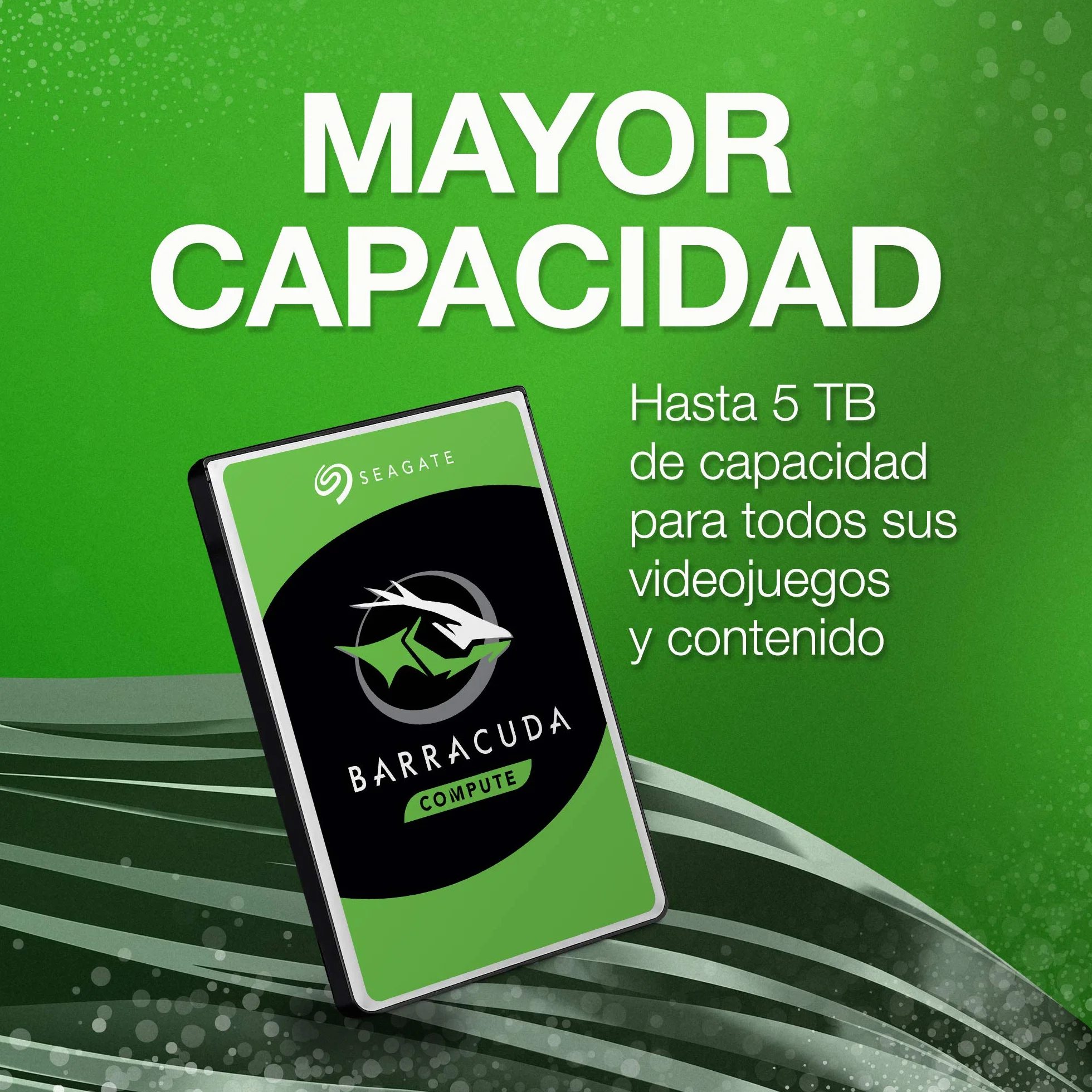Seagate BarraCuda 1TB Disco Duro Interno 2.5 Pulgadas SATA 6 Gb/s 5400 RPM 128 MB Caché ST1000LM048