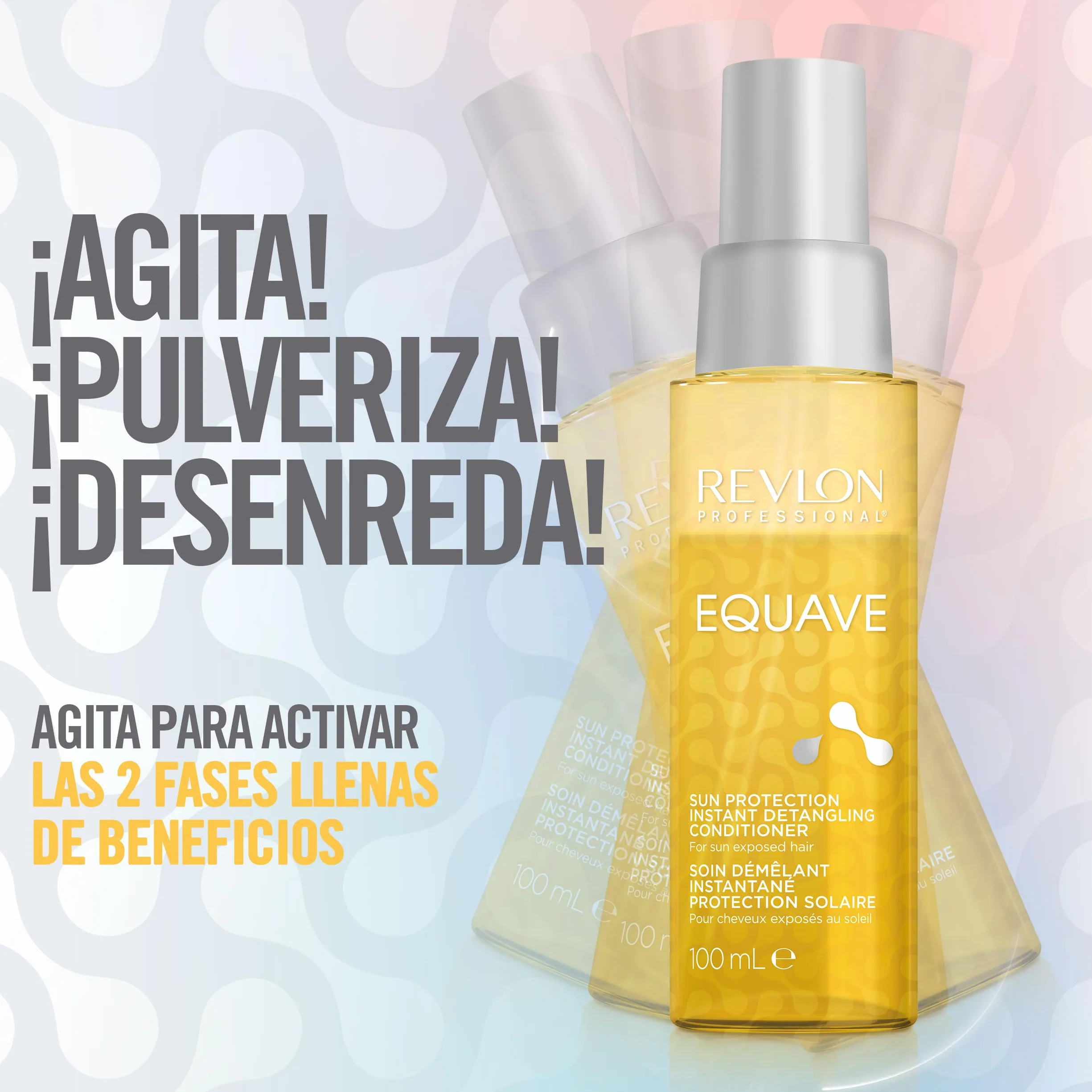 REVLON PROFESSIONAL EQUAVE Acondicionador bifásico desenredante Protección UV sin aclarado 100ml