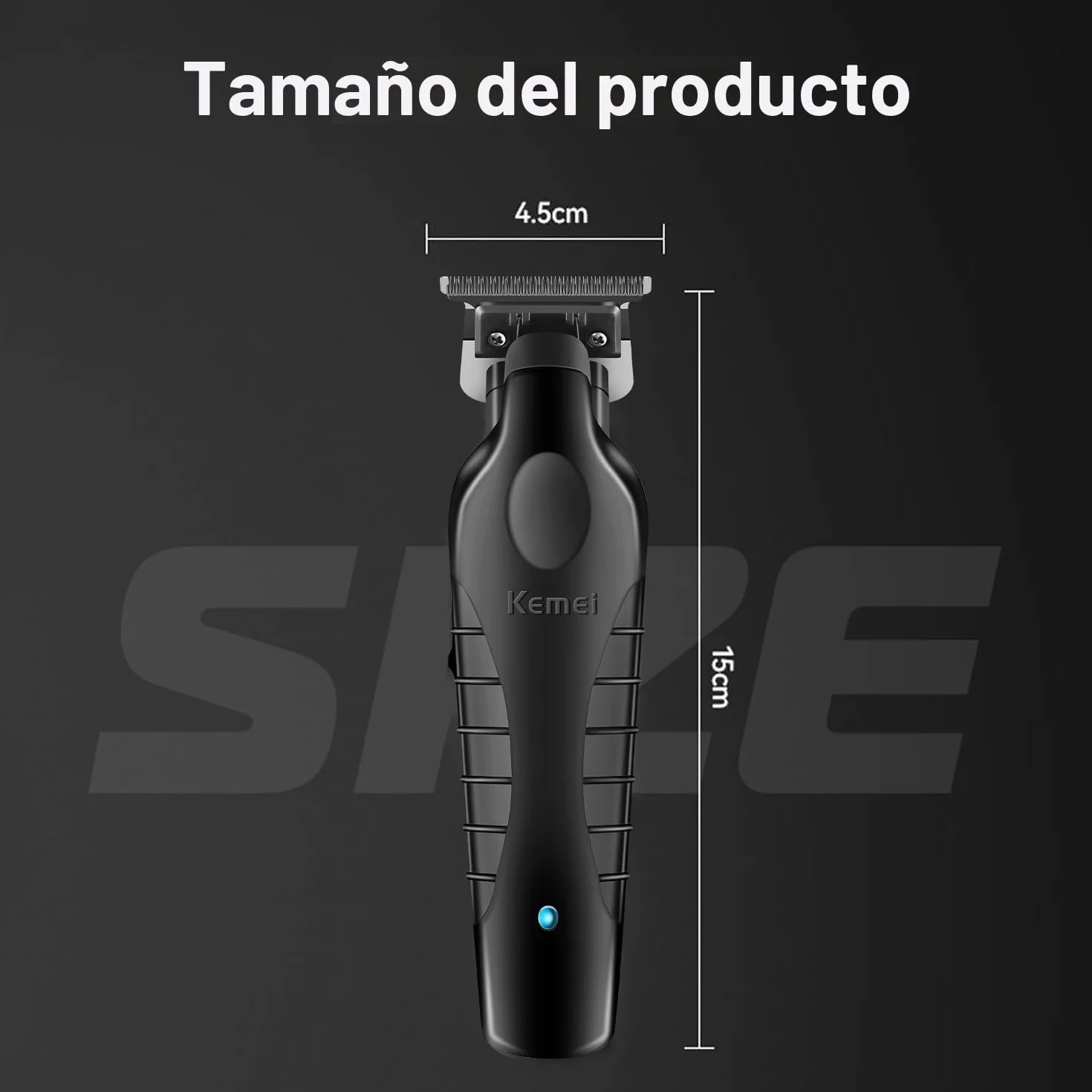 KEMEI 2299 Cortadora de Pelo Profesional Inalámbrica, Maquina de Cortar Pelo Hombre con Hoja en T