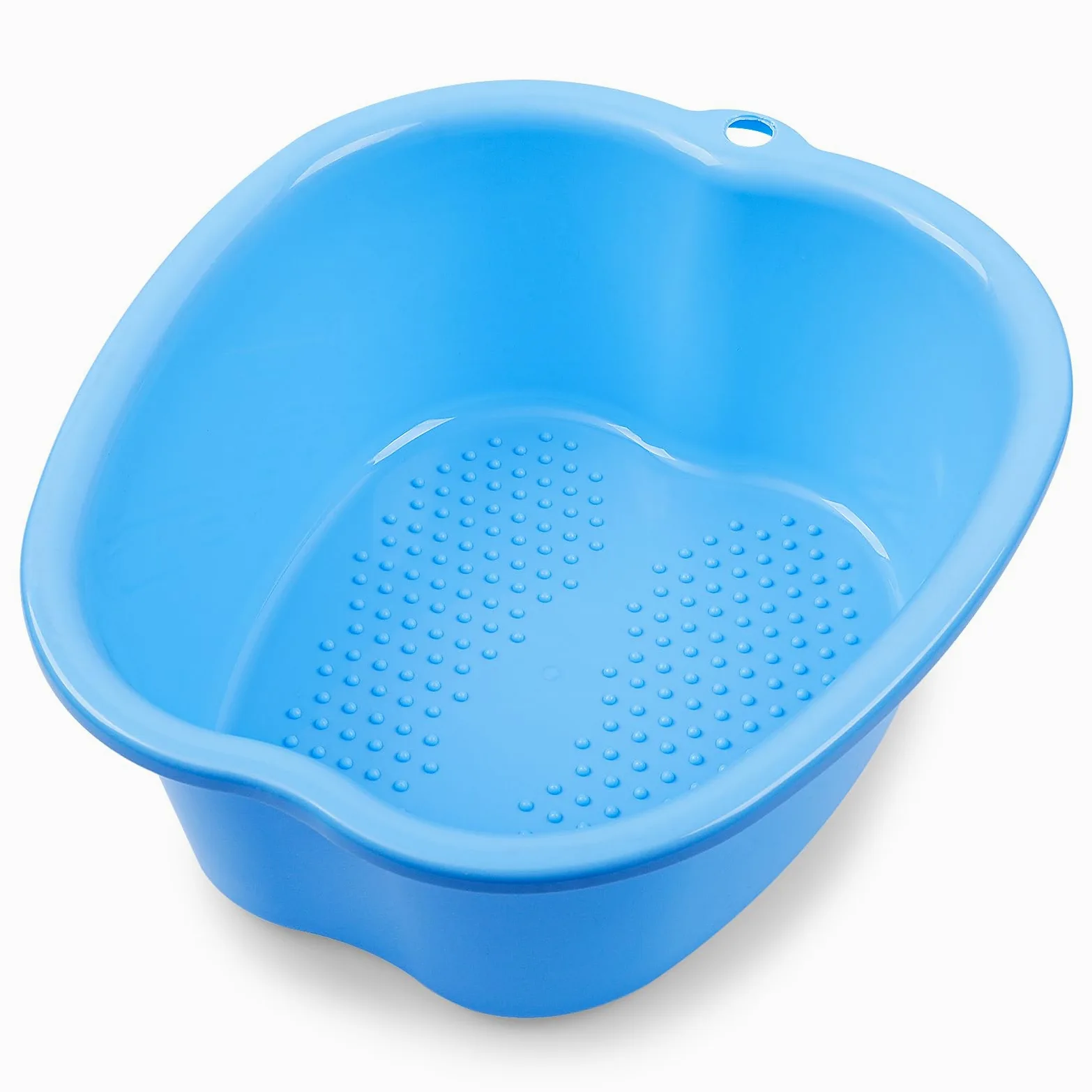 JOYMAY Lavabo de baño para remojar pies, bañera grande, pedicura de pies, masajeador de pies, ideal para relajación y alivio del estrés, perfecto para uso doméstico y spa (azul)