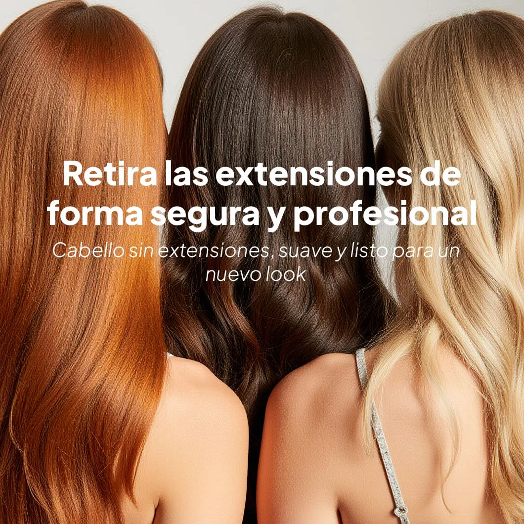 Gel Solvente para Eliminación de Cola de Queratina Extensiones de Cabello 100 ml