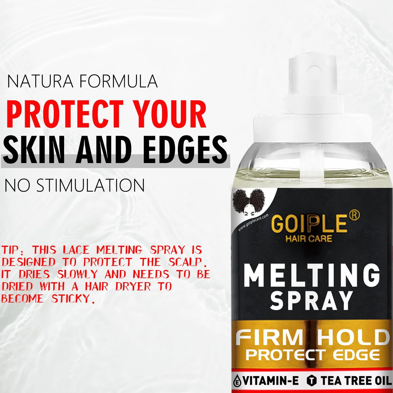 Spray de fusión de encaje sin pegamento para pelucas adhesivo kit de protección