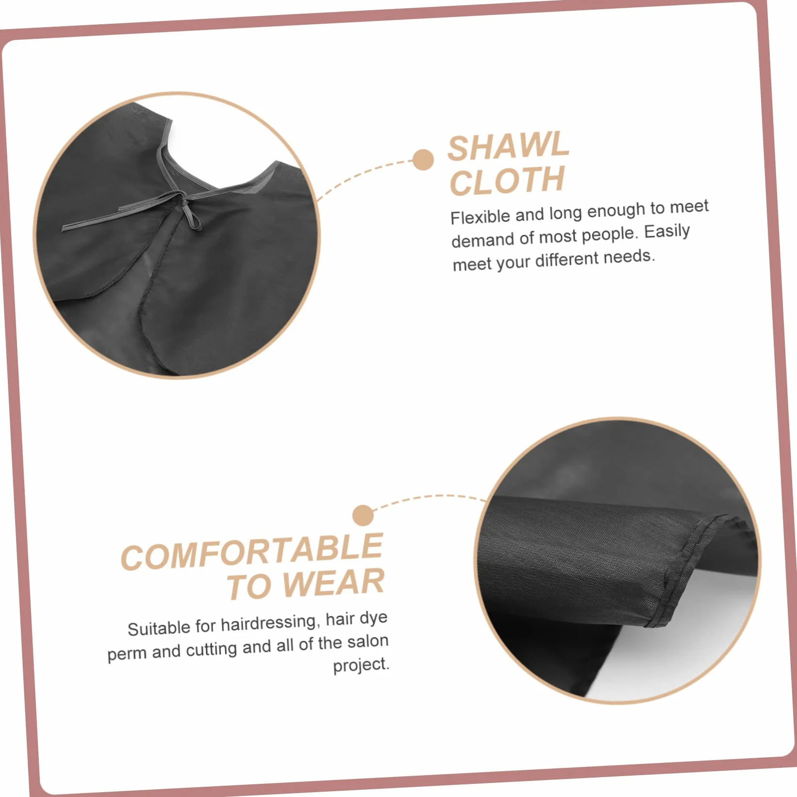 FRCOLOR 5 sets peluquería paño cepillo peluquería capa de peluquería para hombres mini plumero ropa de trabajo para hombres peluquería corte chaqueta