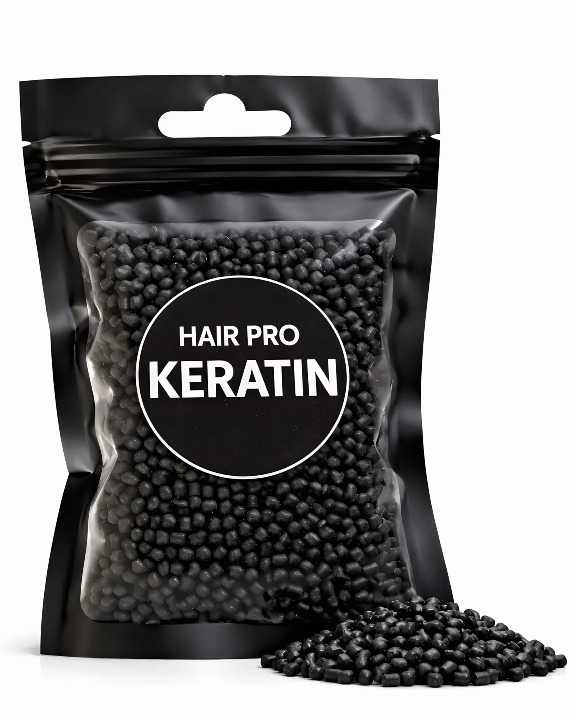Italian Keratin Glue Beads Black #1 for Hair Extensions 20g