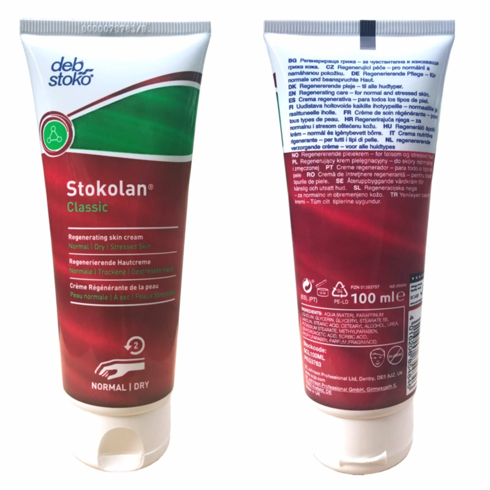 Stokolan Classic - Crema de manos para manos secas (6 x 100 ml)