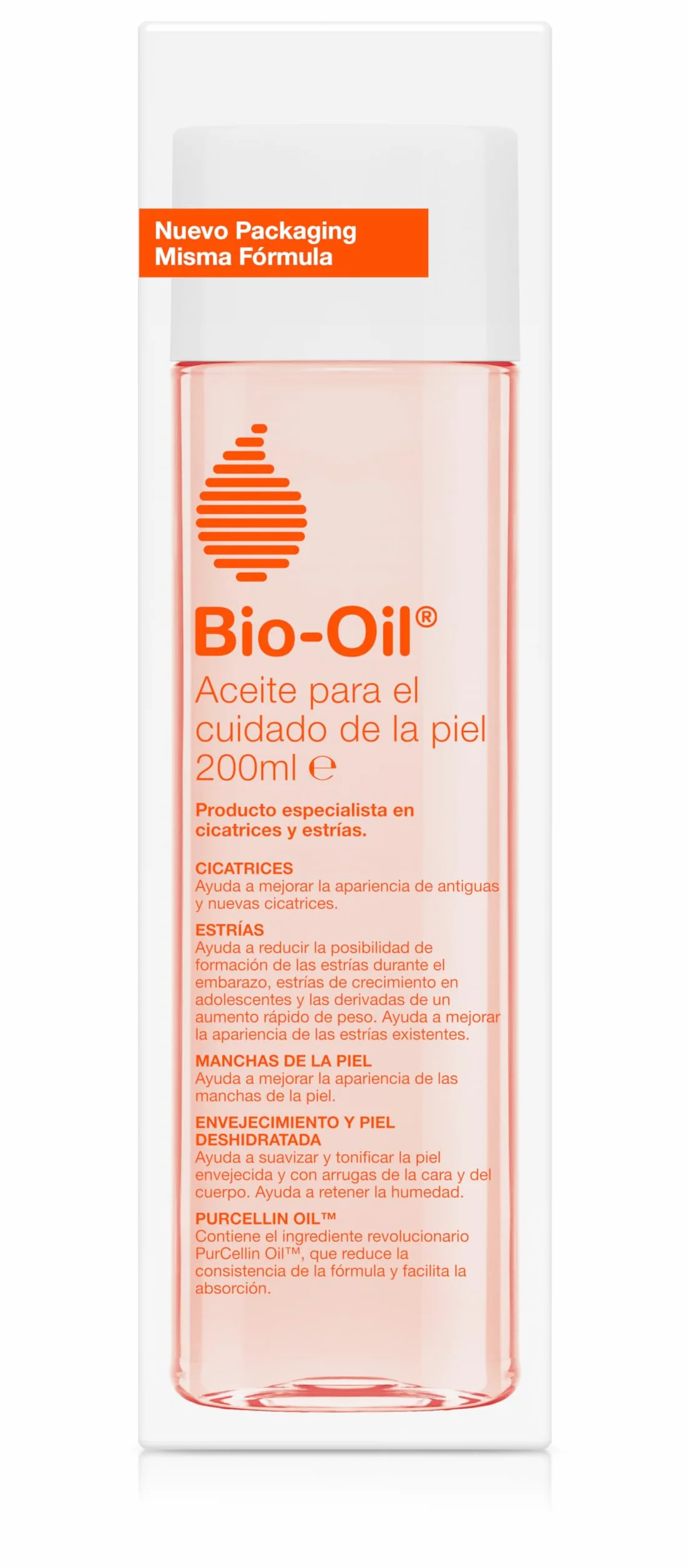 Bio-Oil Aceite para el Cuidado de la Piel con Estrías Cicatrices y Manchas 200 ml