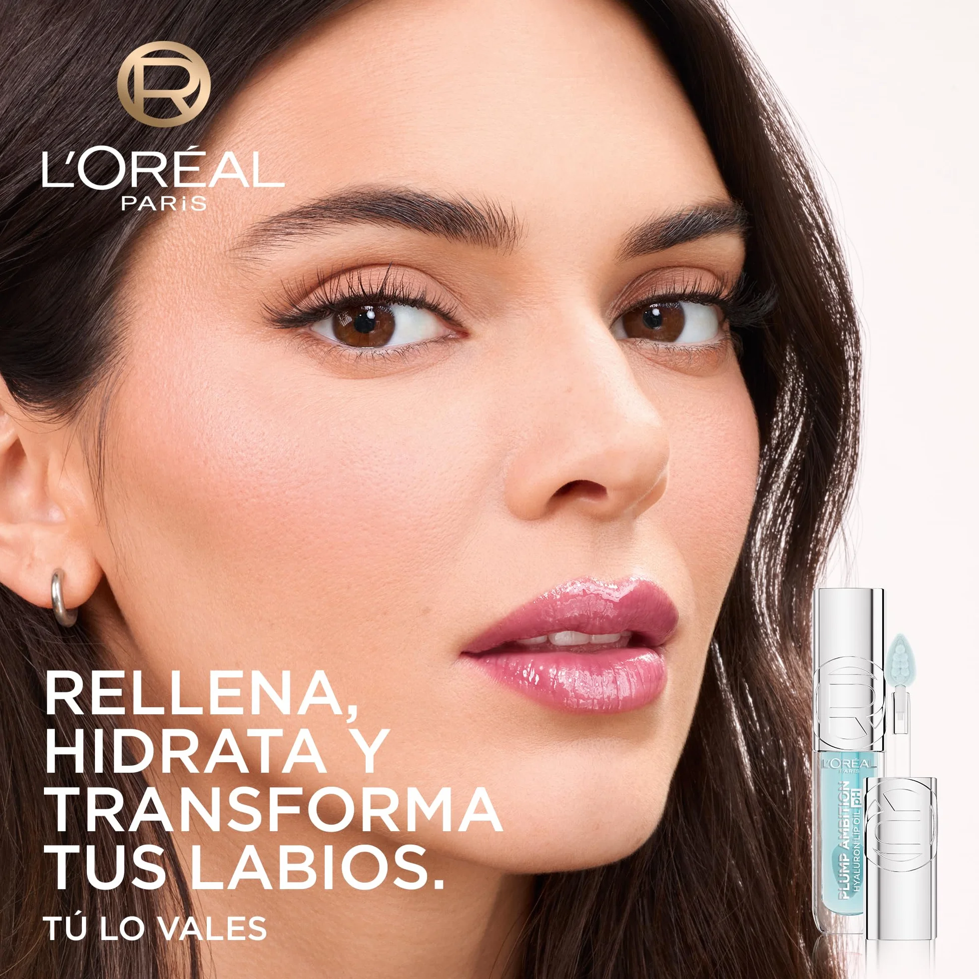 L'Oreal Paris Aceite Labial Voluminizador Plump Ambition Tono 113 Cristal Ice 5ml