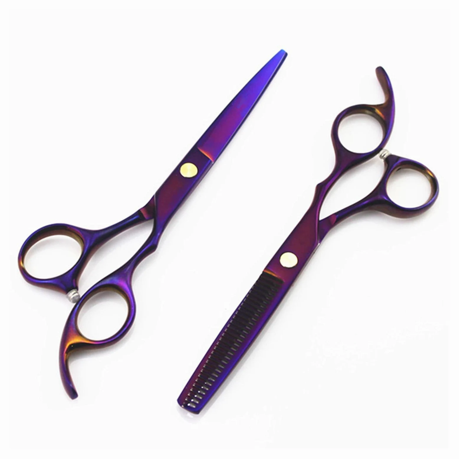 Tijeras De Peluquería Moradas De 5,5/6 Pulgadas Tijeras De Peluquería Tijeras De Peluquería Para Adelgazar Tijeras De Peluquería Tijeras De Peluquería Tijeras De Corte De Pelo (Corte De 6 Pulgadas) (