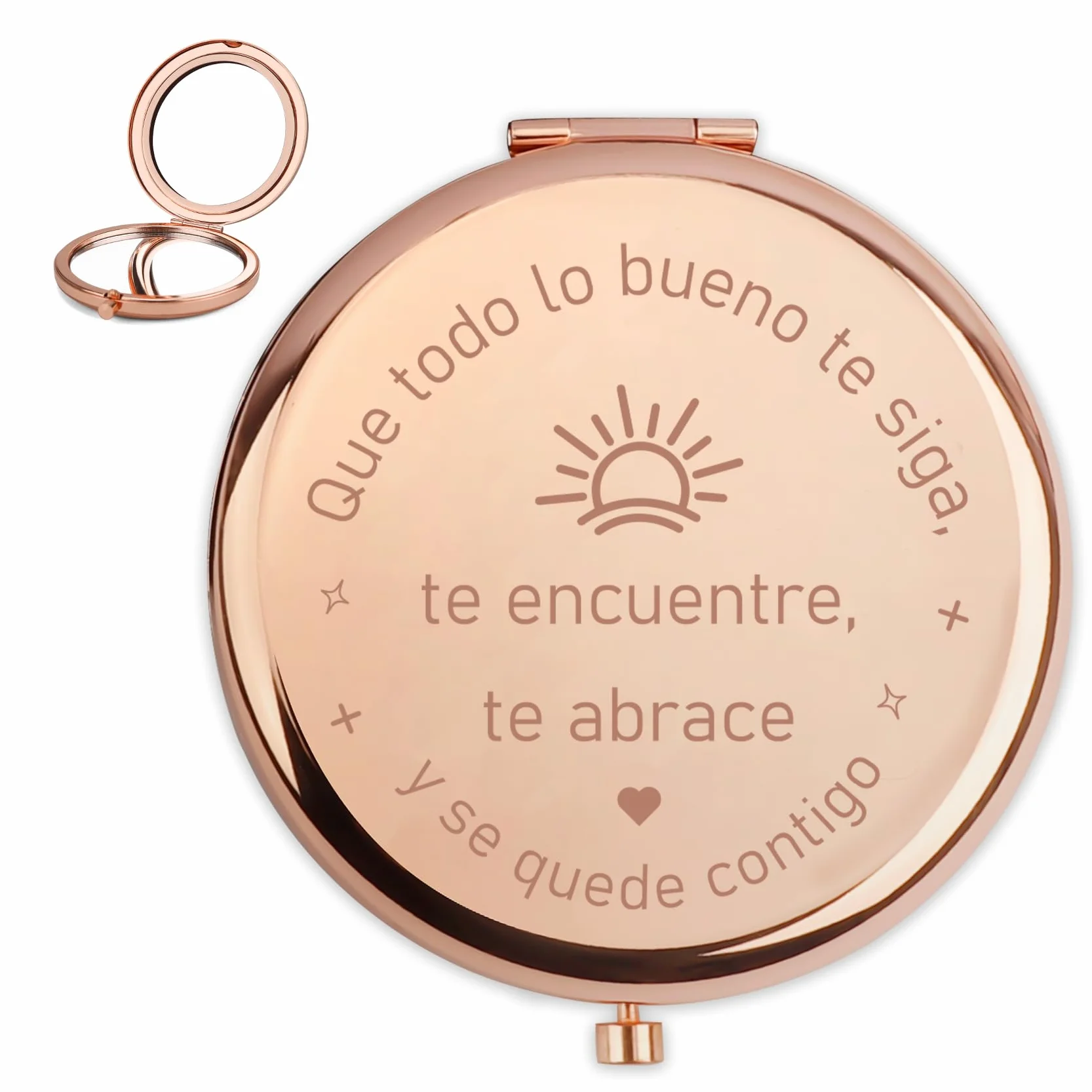 Regalo Motivacion Espejos Compactos para Mujer Amigas Cumpleaños Navidad Originales