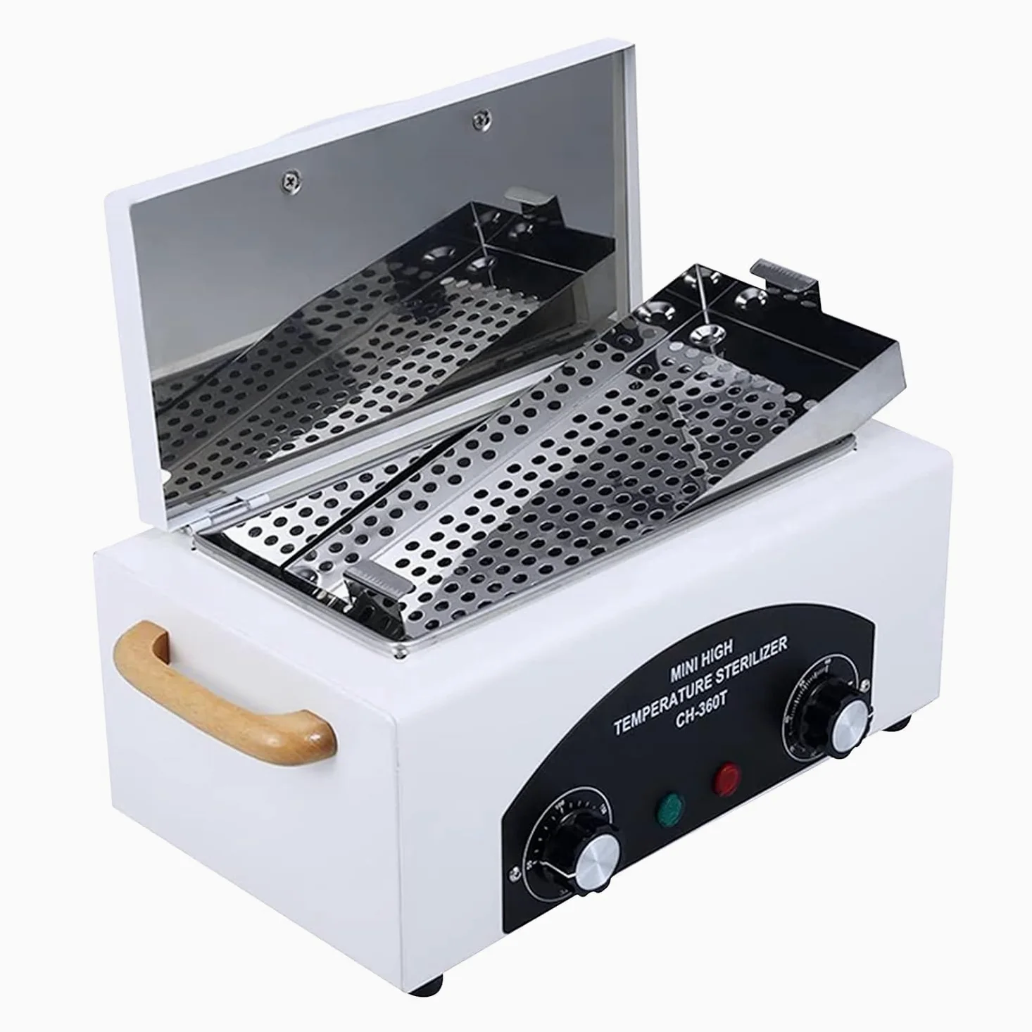 Caja de Limpieza de Herramientas de Metal de Alta Temperatura, 1.5L 300W Esterilizador de Utensilios de Peluquería y Tatuaje con Temperatura y Tiempo Ajustables para Spa, Salones, Peluquerías