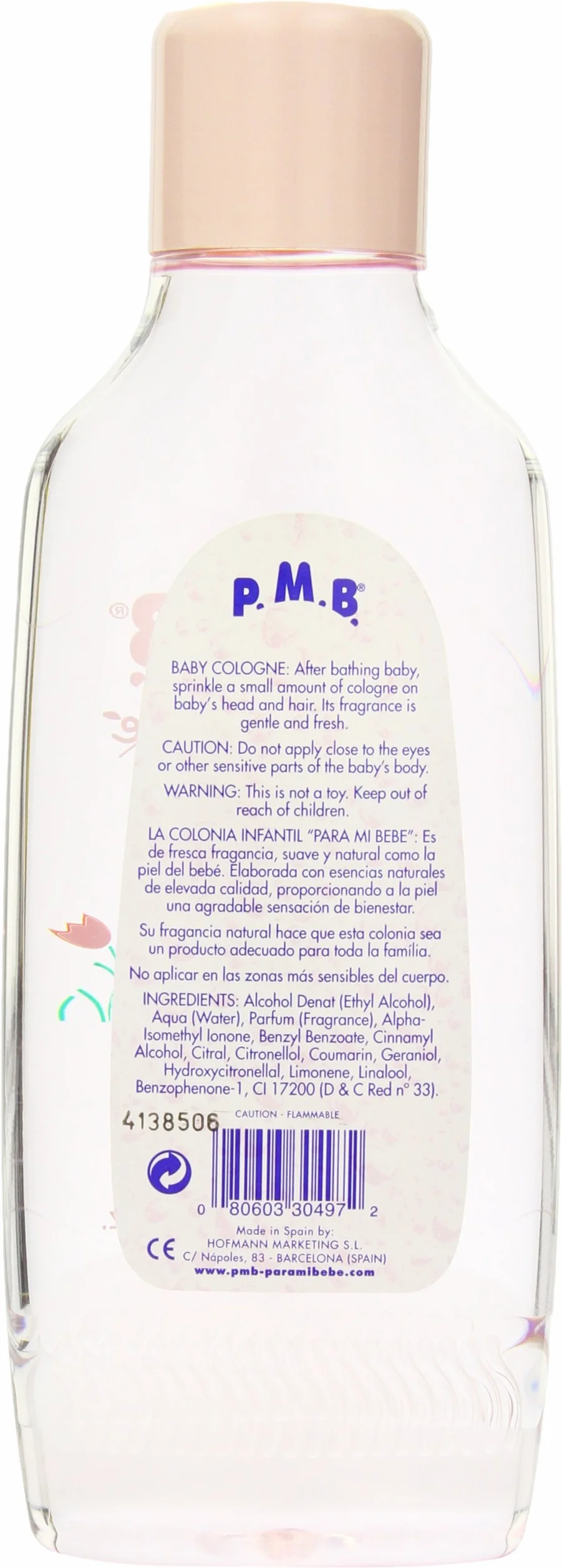 Para Mi Bebe Splash Cologne Girls 25 Ounce