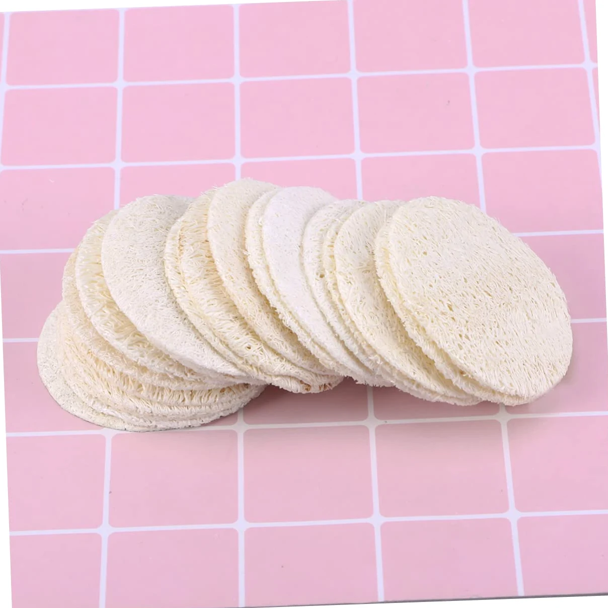 Beaupretty 500piezas Esponjas Exfoliantes De Luffa Reutilizables Para Desmaquillado y Cuidado Facial Paquete De Unidades Suaves y Ecológicas Para Limpieza Profunda y Eliminación De