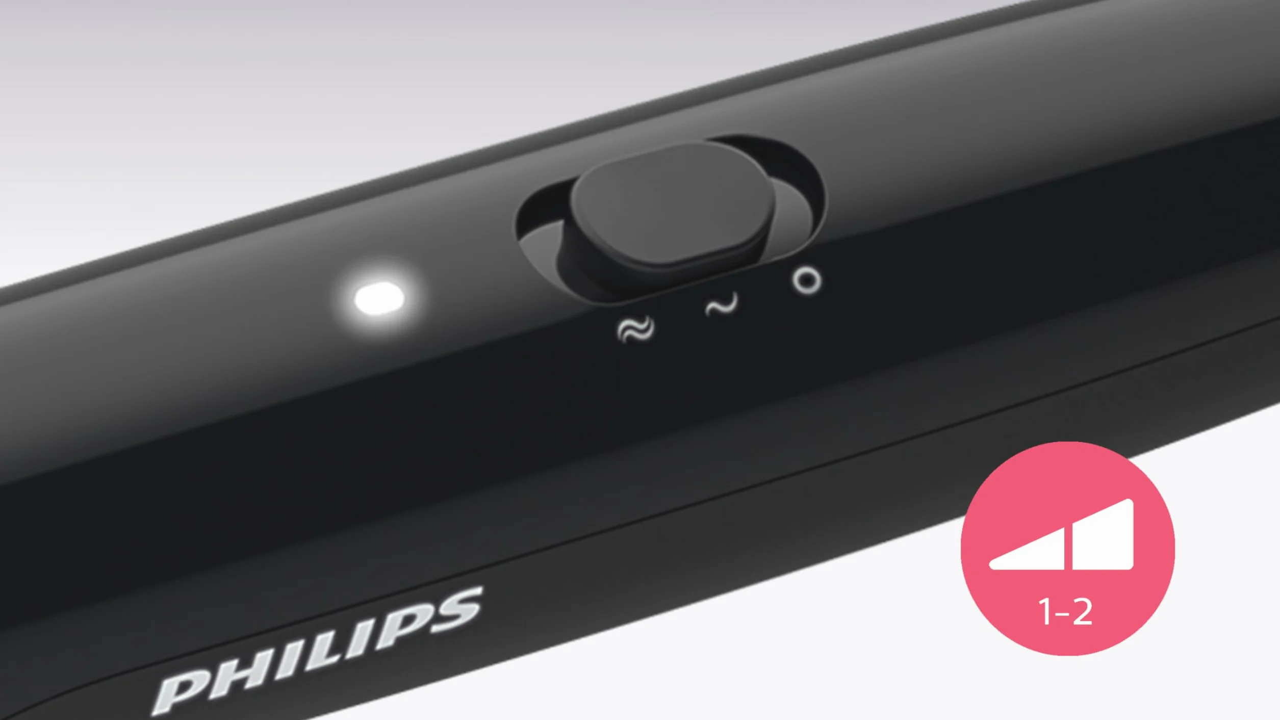 Philips StyleCare Cepillo Alisador BHH880/00, Cerámico, 2 Temperaturas, Negro
