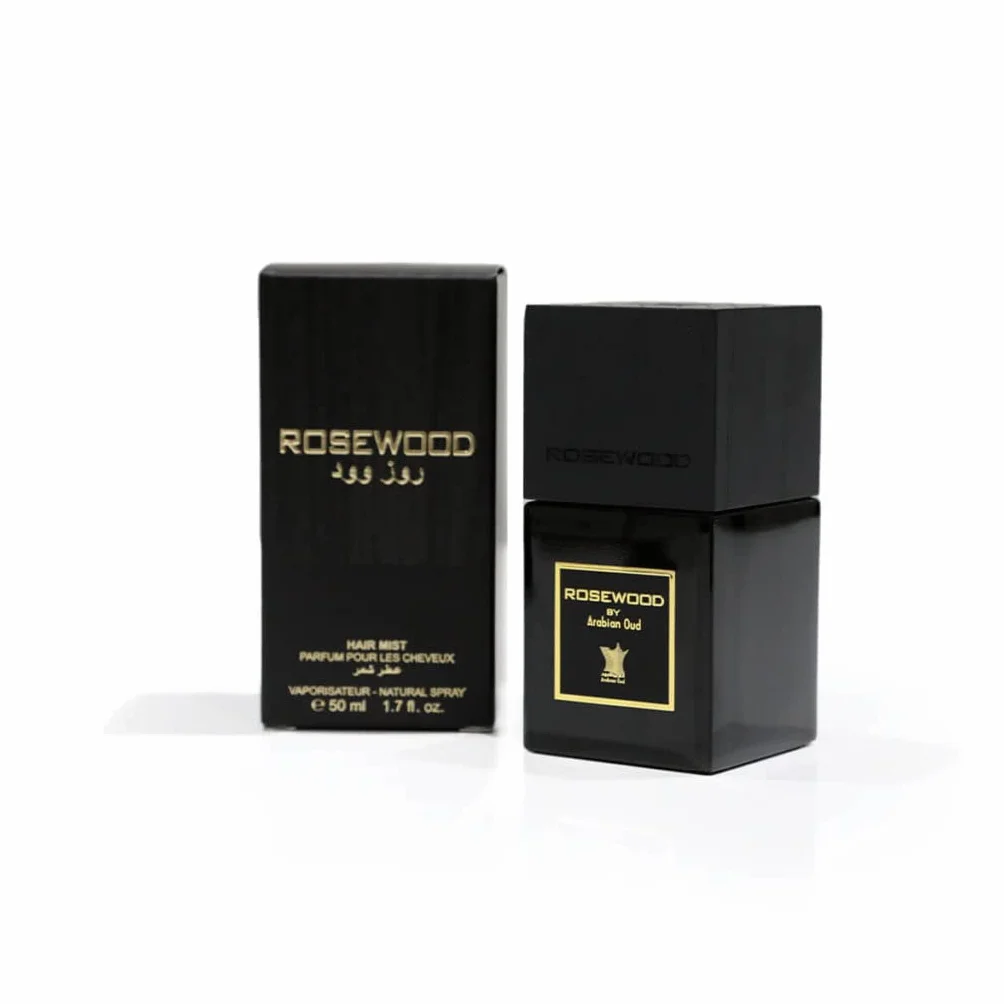 Arabian Oud Hair Mist ROSEWOOD 50 ml Fragancia para el cabello Frutos Rojos Rosa Búlgara Vainilla de Madagascar Aroma Floral y Gourmand