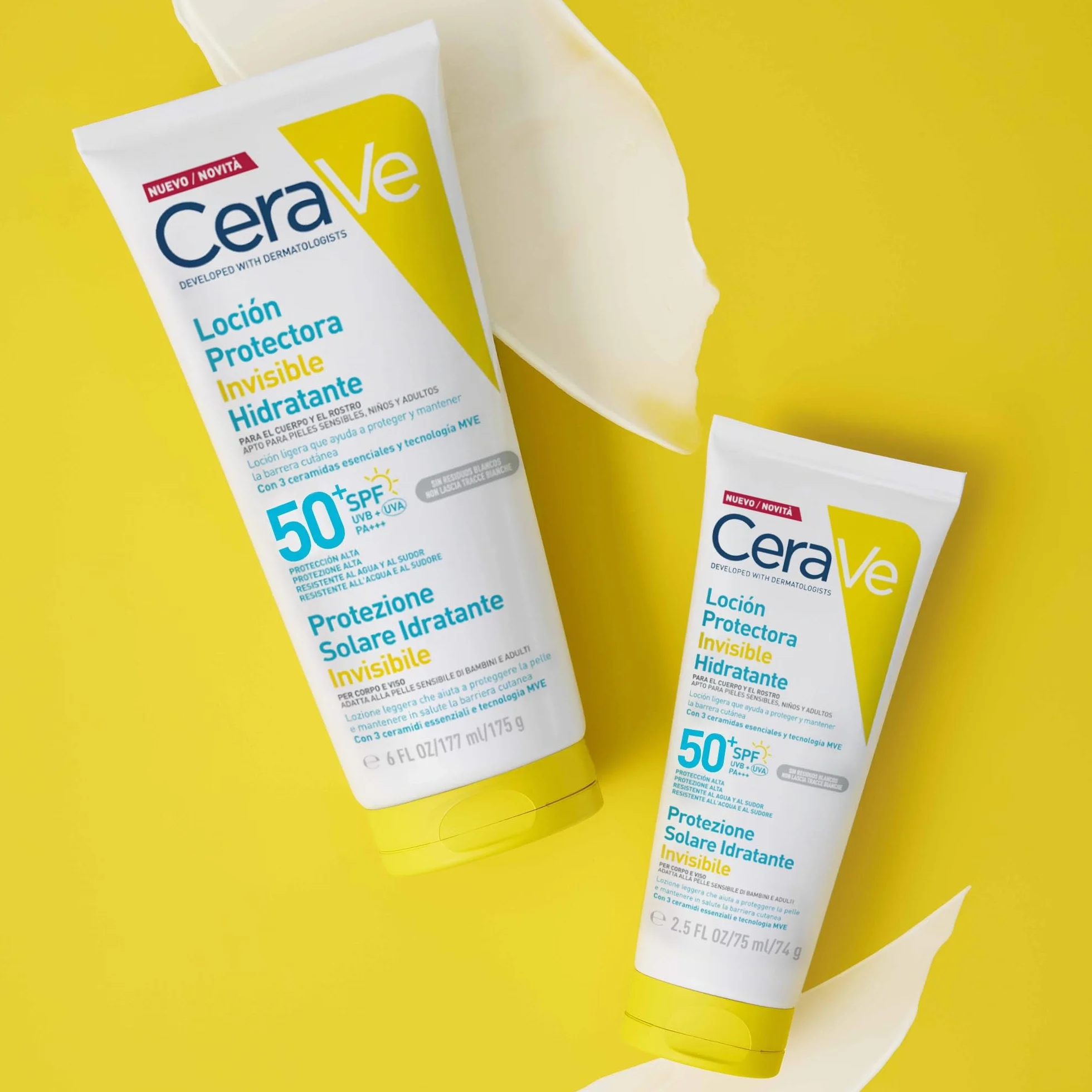 CeraVe Loción Protectora Invisible Hidratante SPF 50+ 177 ml
