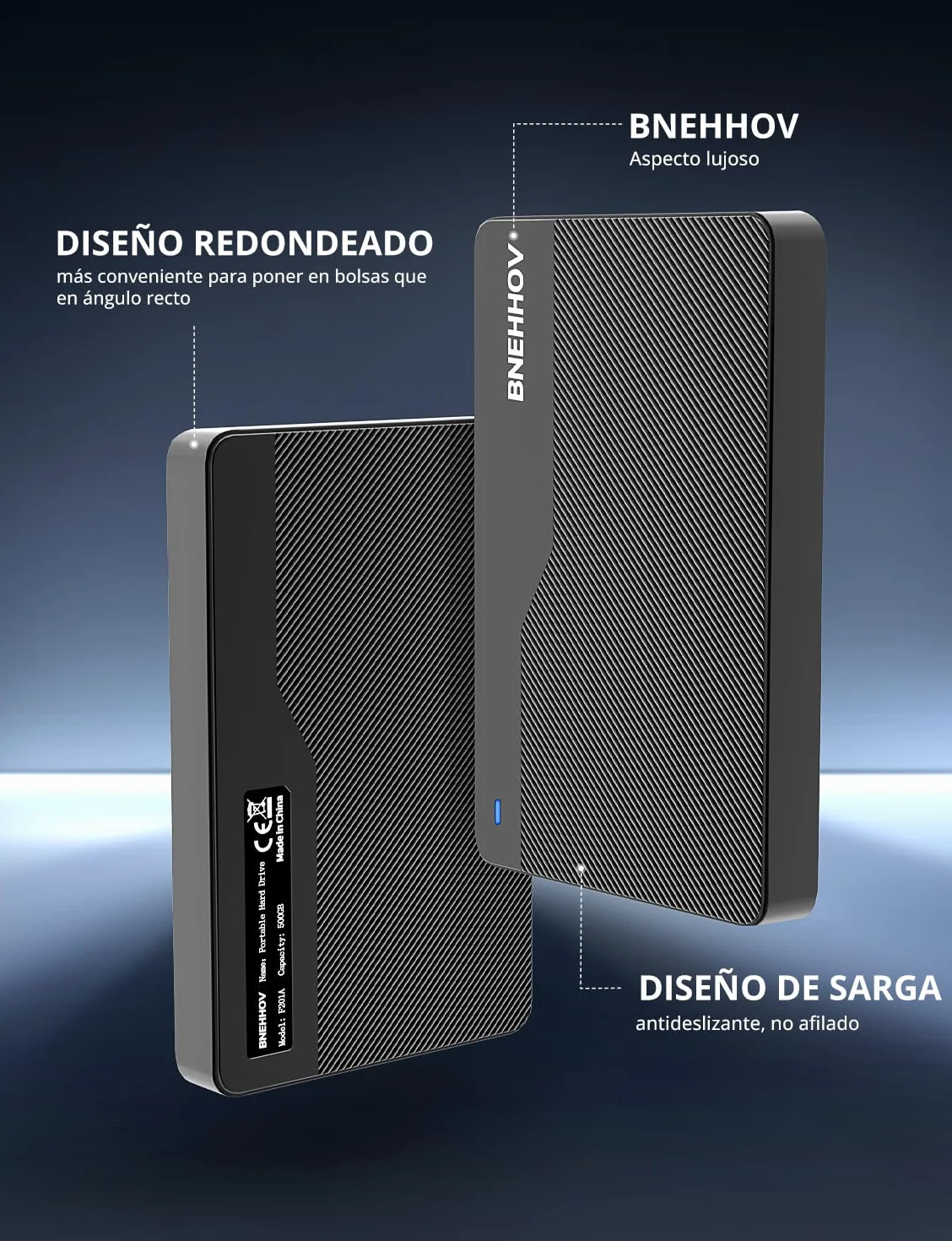 Disco Duro Externo Portátil 500GB HDD USB 3.0 SATA