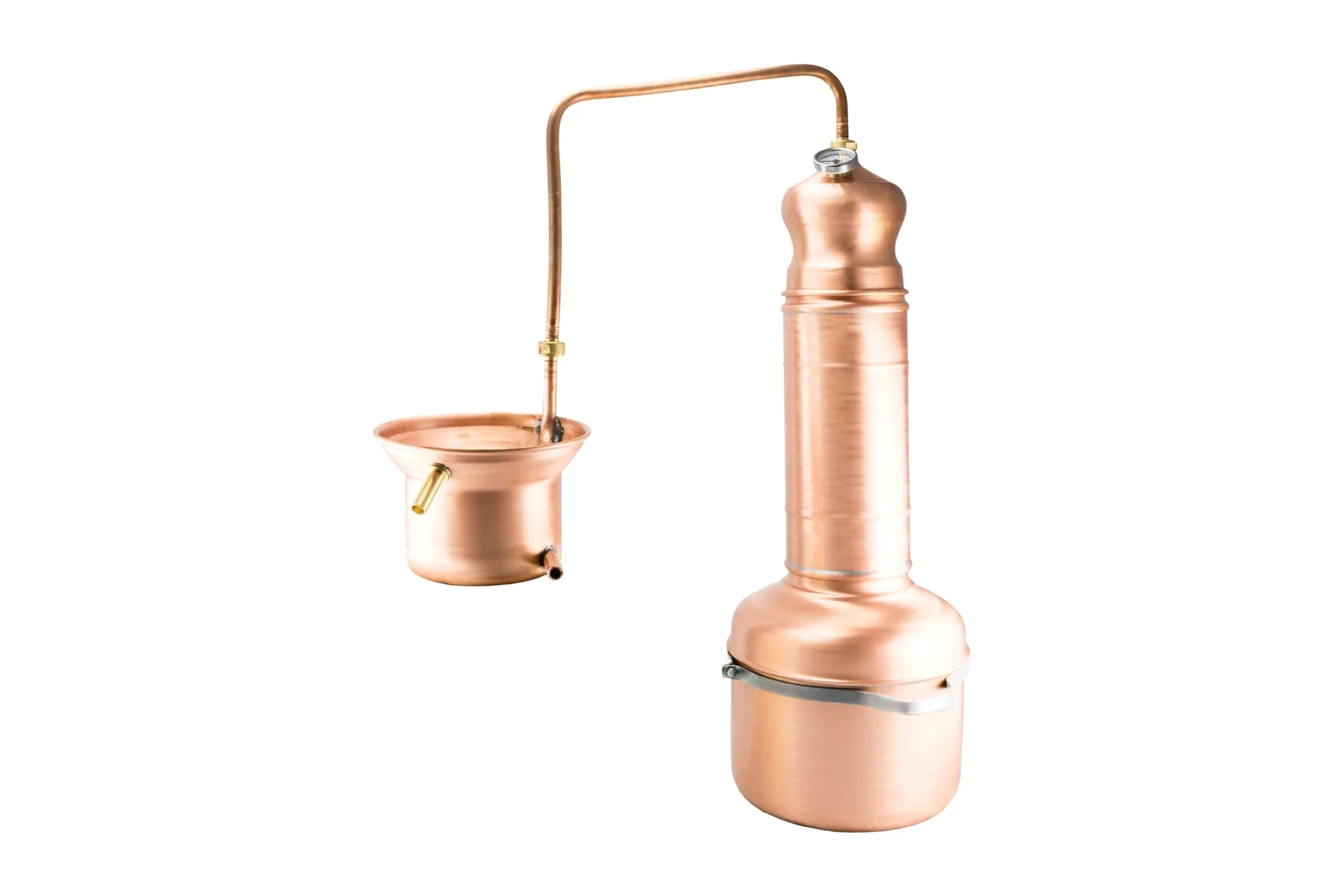 Destilador de serpiente de 5 litros para aceites esenciales.