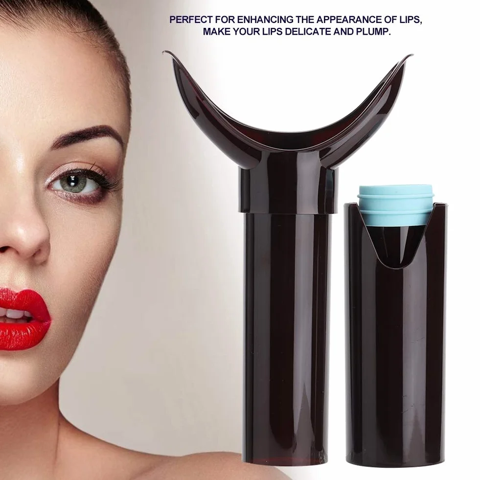 Bombeador de Labios Portable Suction Enhancer - Herramienta de Belleza de Labios con Accesorios de Mejora Manual