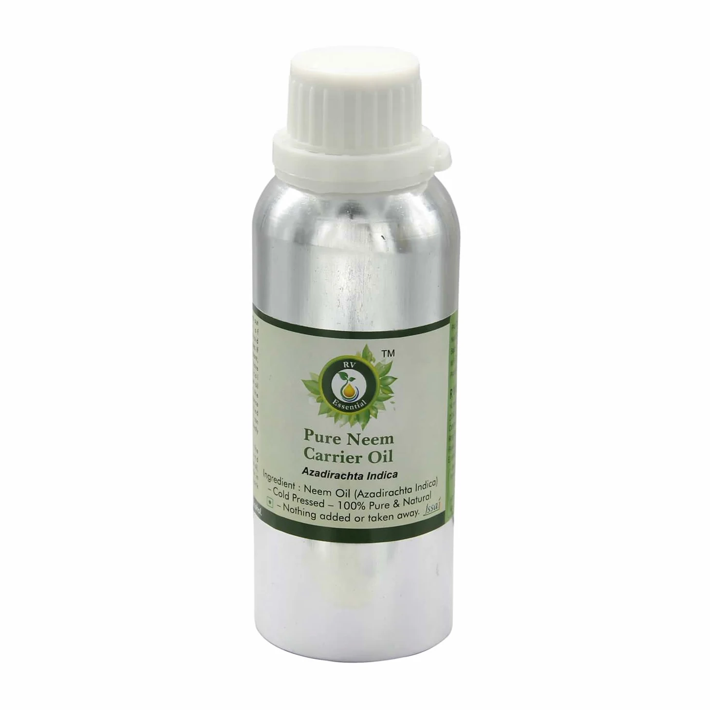 El aceite de neem | Azadirachta Indica | Para plantas | Para el crecimiento del pelo | Para piel | Prensado en frío | 100% natural puro | Neem Oil | 1250ml | 42oz By R V Essential