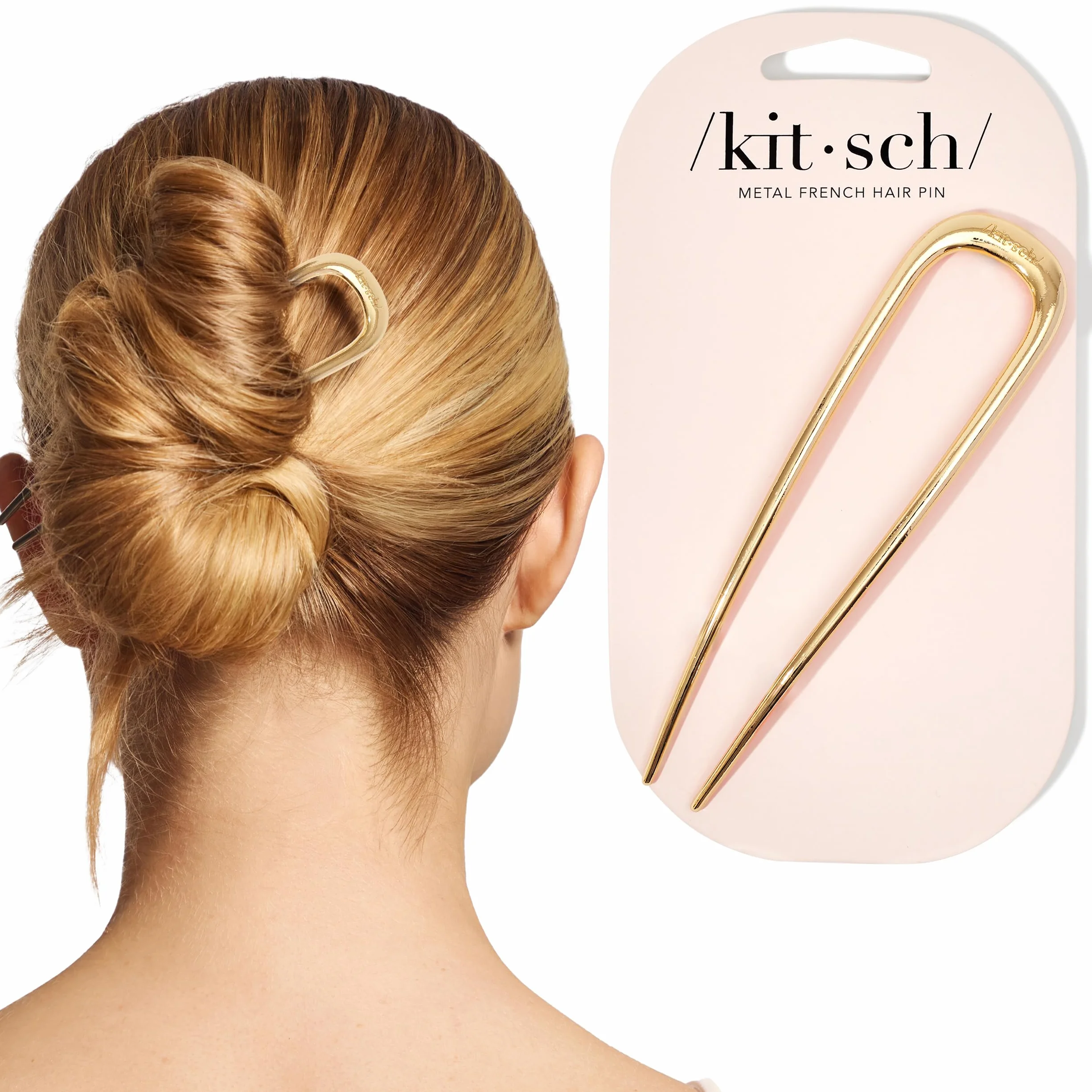 Broches francesas de metal para moños, peinados con trenzas y chignon