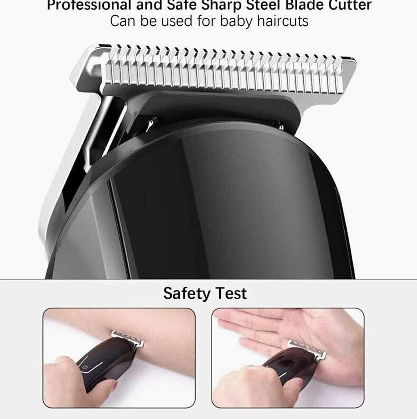 Cortapelos para hombres, kit recortador de barba 6 en 1, inalámbrico, de precisión, resistente al agua, recargable por USB.