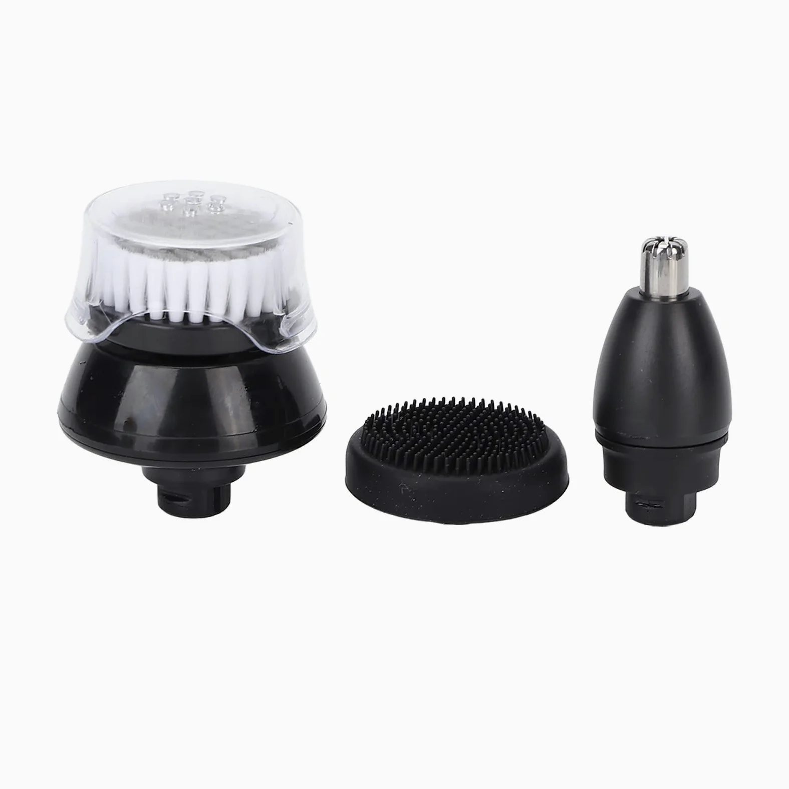 Cortadora de cabello, firme, estable, multifuncional, ergonómico, recargable, cepillo de limpieza facial, resistente al agua con peine guía para hombres y mujeres para viajes en el hogar little