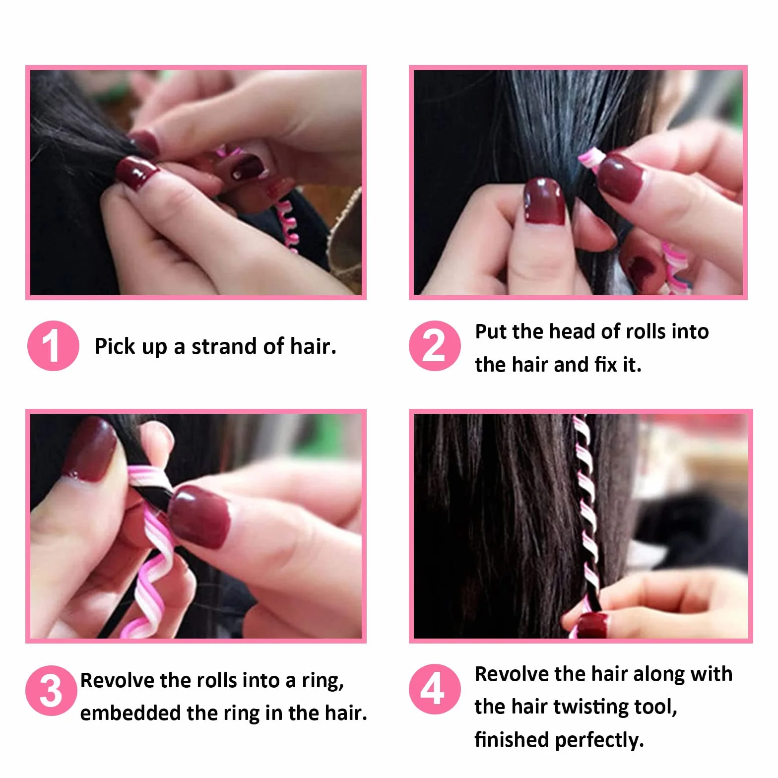 KEYRI Extensiones de Trenzas de Colores para el Pelo, Accesorio para Peinados (36 Piezas)
