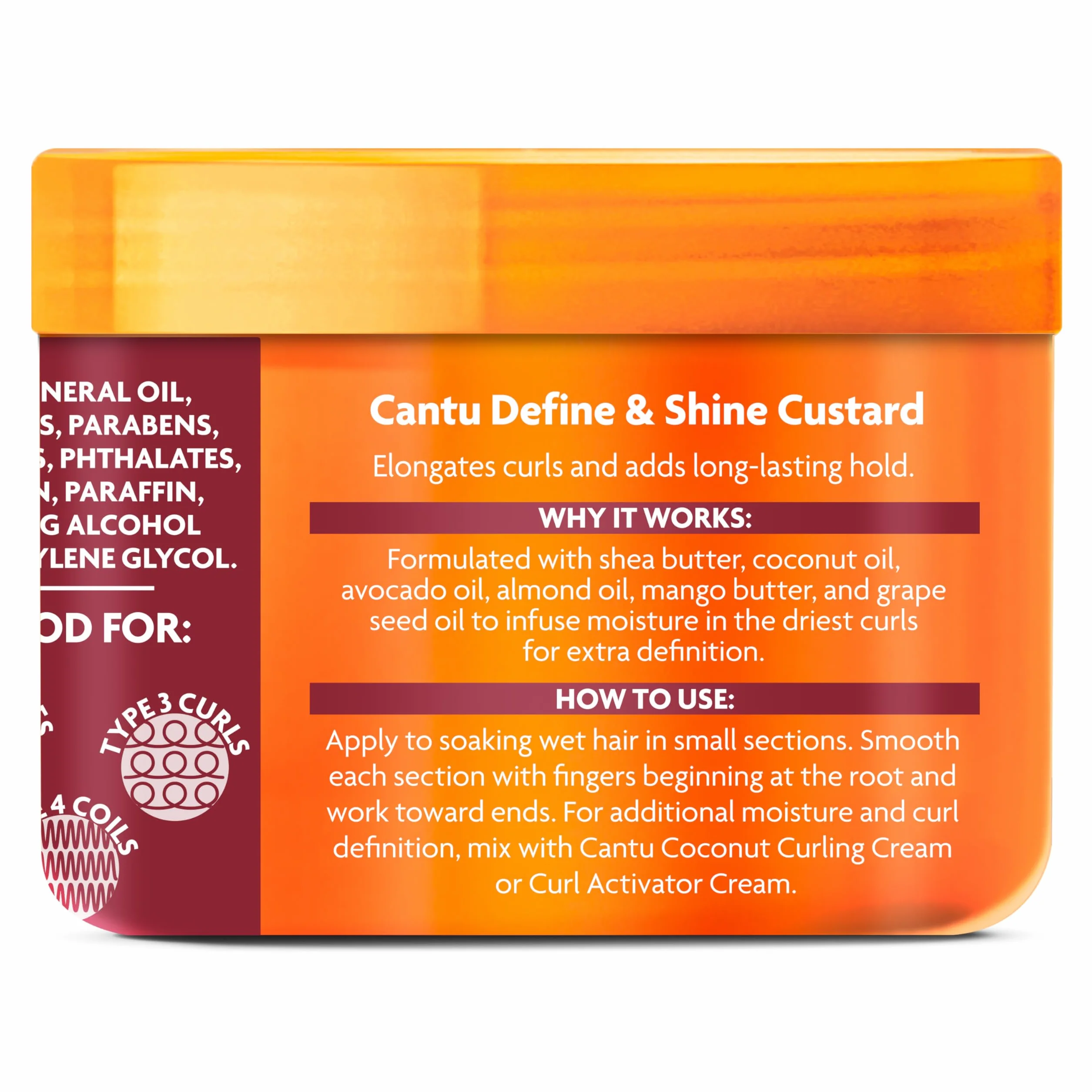 Cantu SHEA Butter Define & Shine Custard 340G