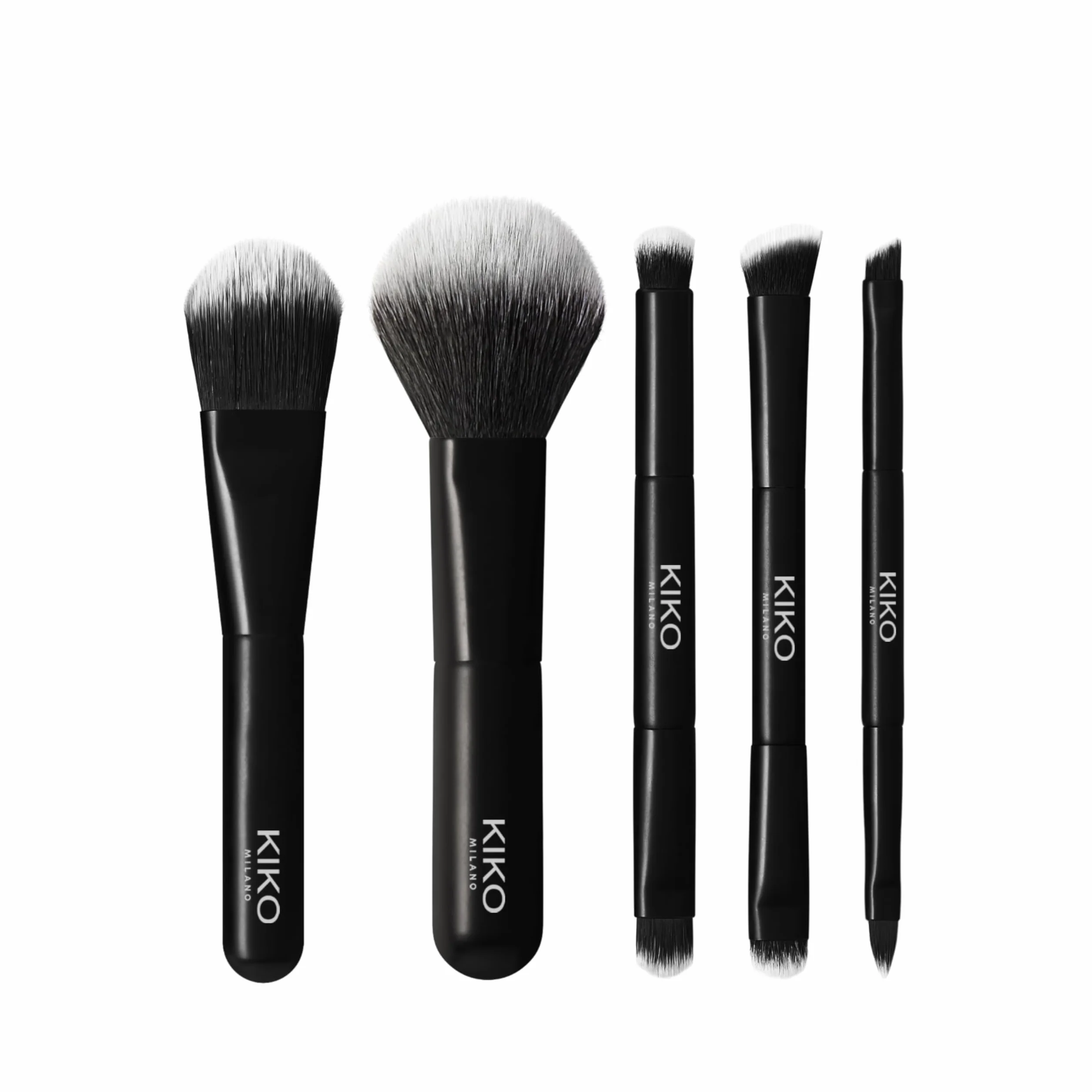 KIKO Milano Travel Brush Set Estuche de viaje 5 brochas profesionales