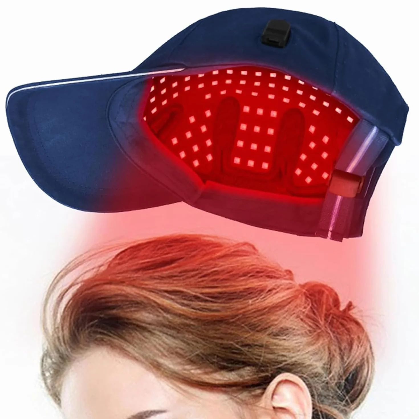Gorro De Terapia De Luz Roja, 160 Piezas De Cuentas De Lámpara, Gorro De Crecimiento Del Cabello Con Control De Aceite, Longitud De Onda 630 Nm, 850 Nm Y 940 Nm, Gorro De Crecimiento Del Cabello LED