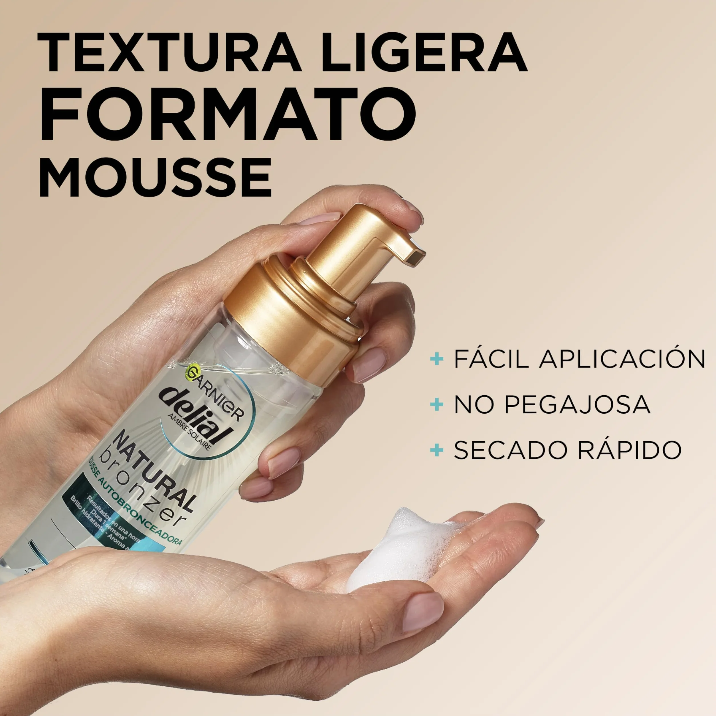GARNIER DELIAL Mousse Autobronceadora Natural Bronzer 200 ml