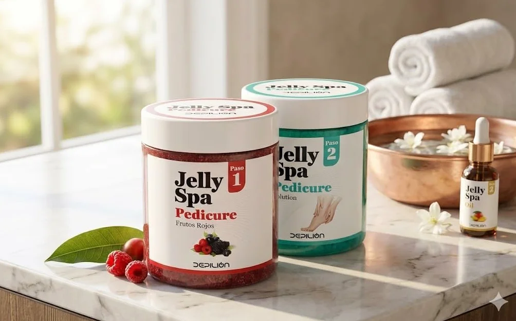 Pack Jelly Spa Pedicure- Paso 1: Frutos Rojos 750g - Paso 2: 1250g - Depilion