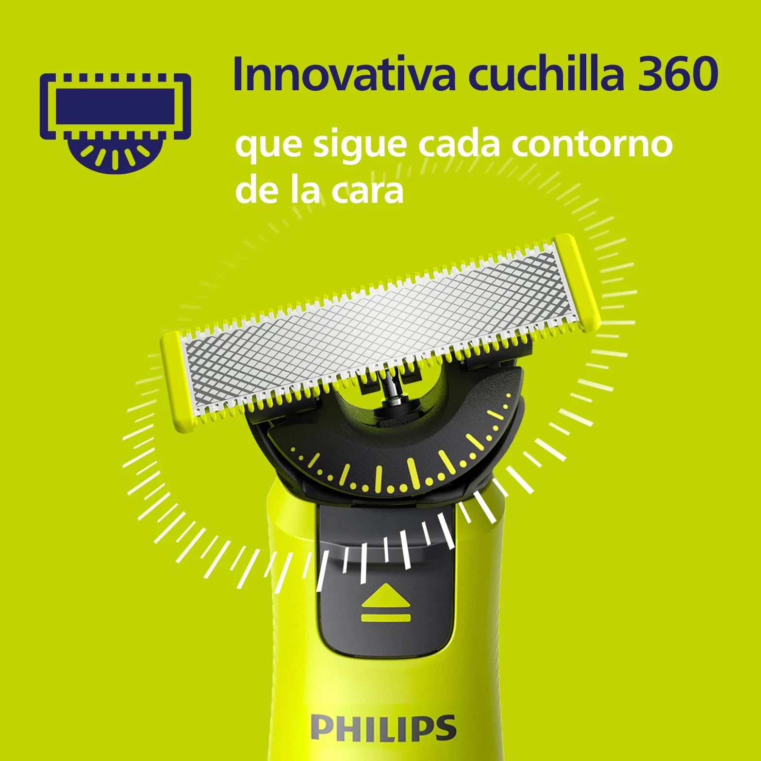 Philips OneBlade Original 360 cuchillas compatibles OneBlade Pro 4 unidades QP440/50