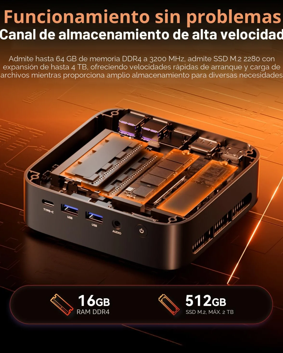 ACEMAGIC Kron K1 Mini PC, Windows 11 Pro, AMD Ryzen 5 7430U, 16GB RAM, 512GB SSD, WiFi 6