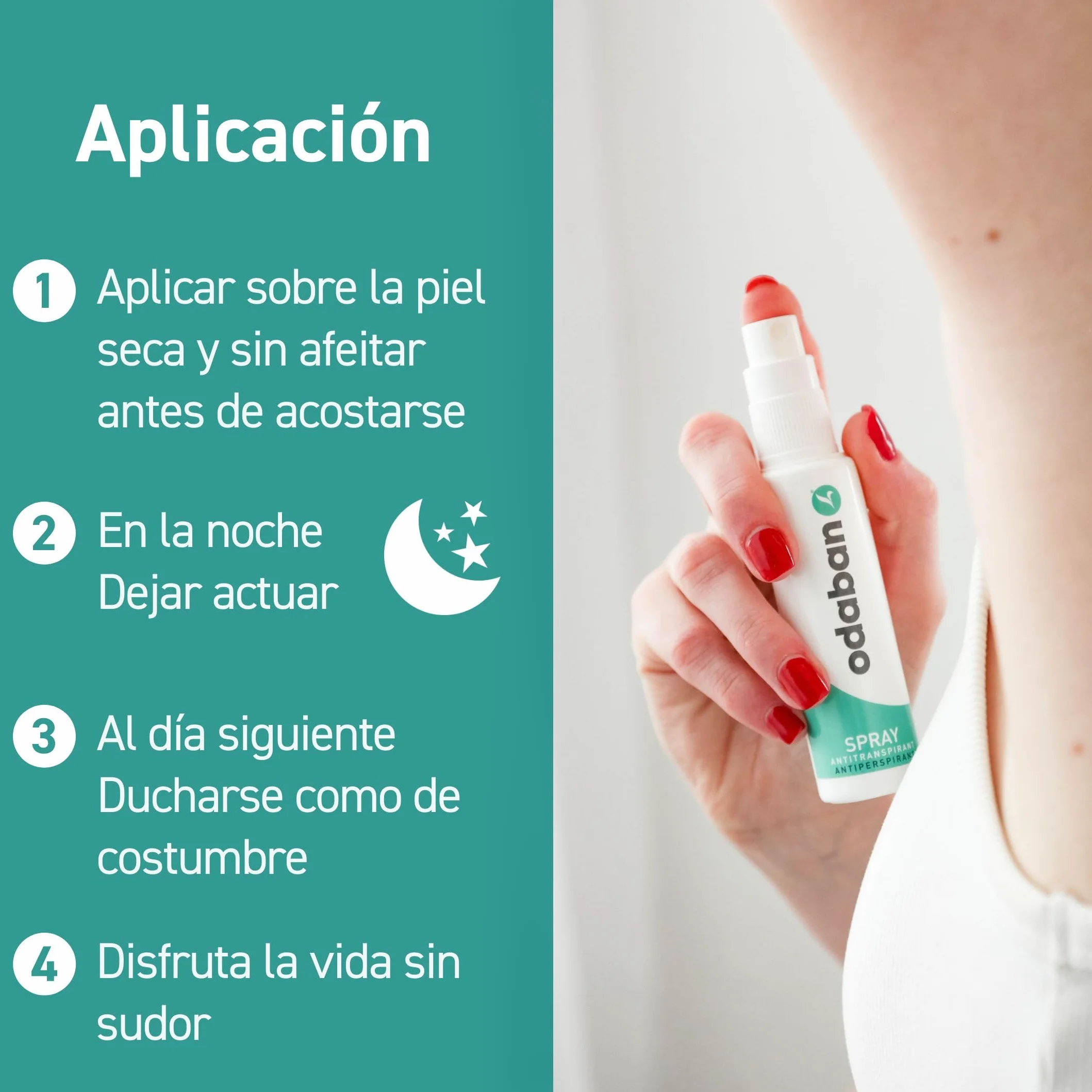 Odaban Antitranspirante Desodorante en Spray 30 ml contra el sudor intenso