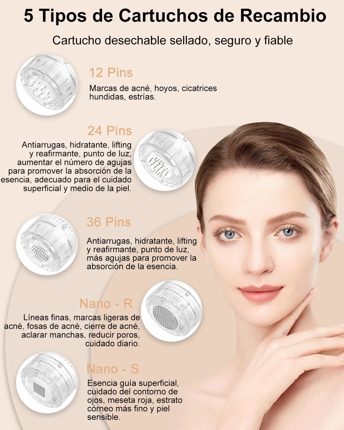 Hydra.Pen H5 Microneedling Pen, EMS Microcurrent Serum Applicator, Inalámbrico Profesional para Arrugas, Cicatrices y Caída del Cabello