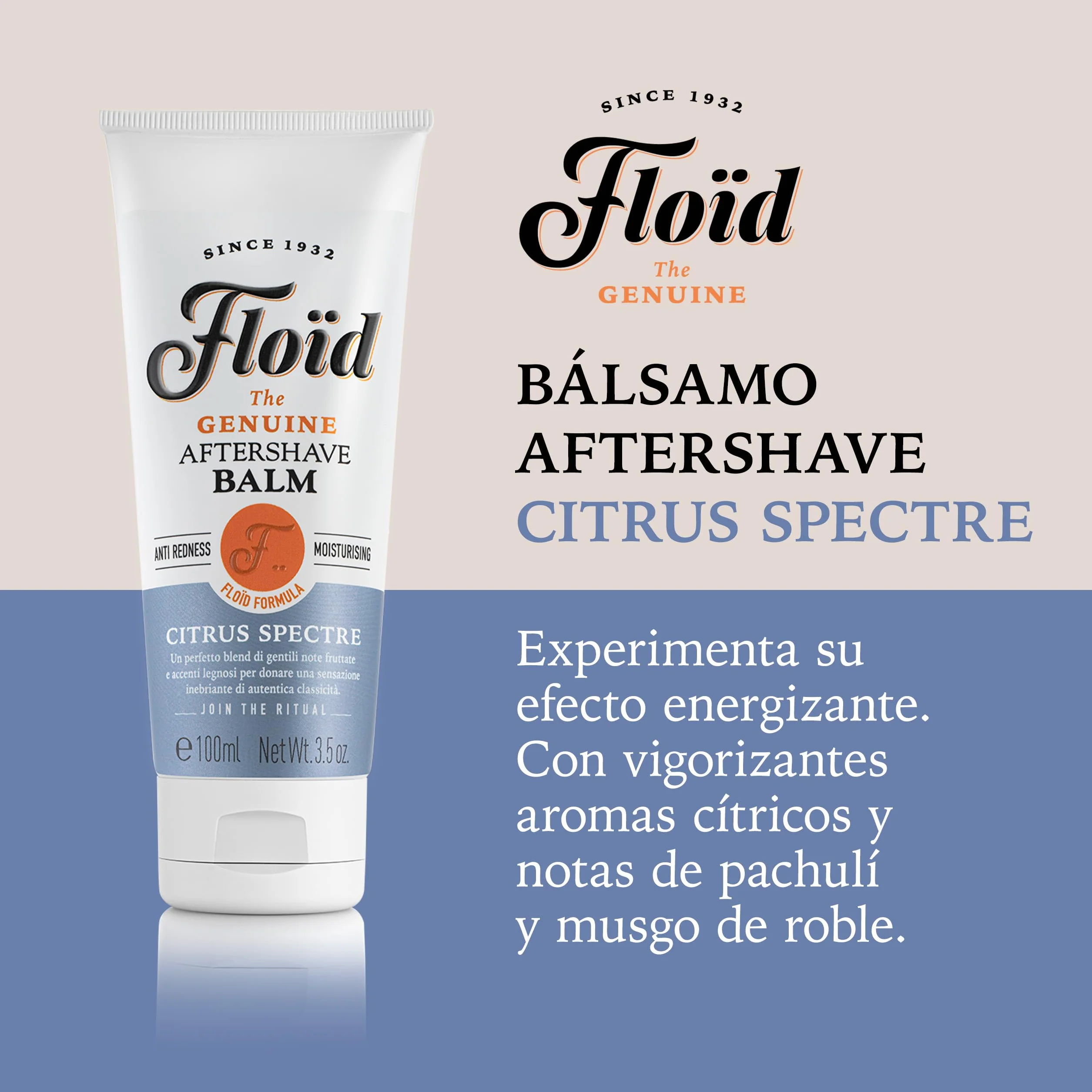 Floid After Shave Balm Citrus Spectre 100 ml bálsamo barba hidratante para después del afeitado
