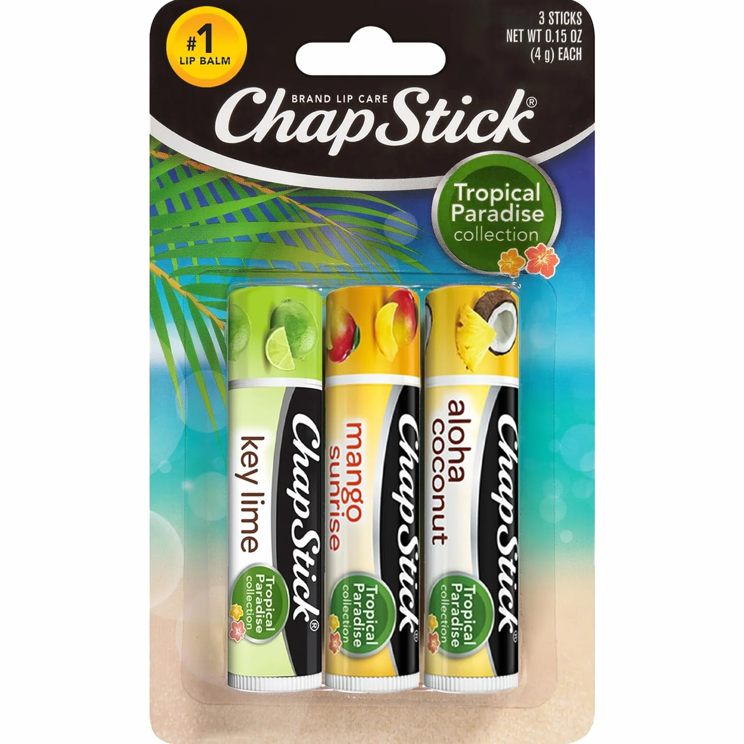 ChapStick Tropical Paradise Collection 3 count