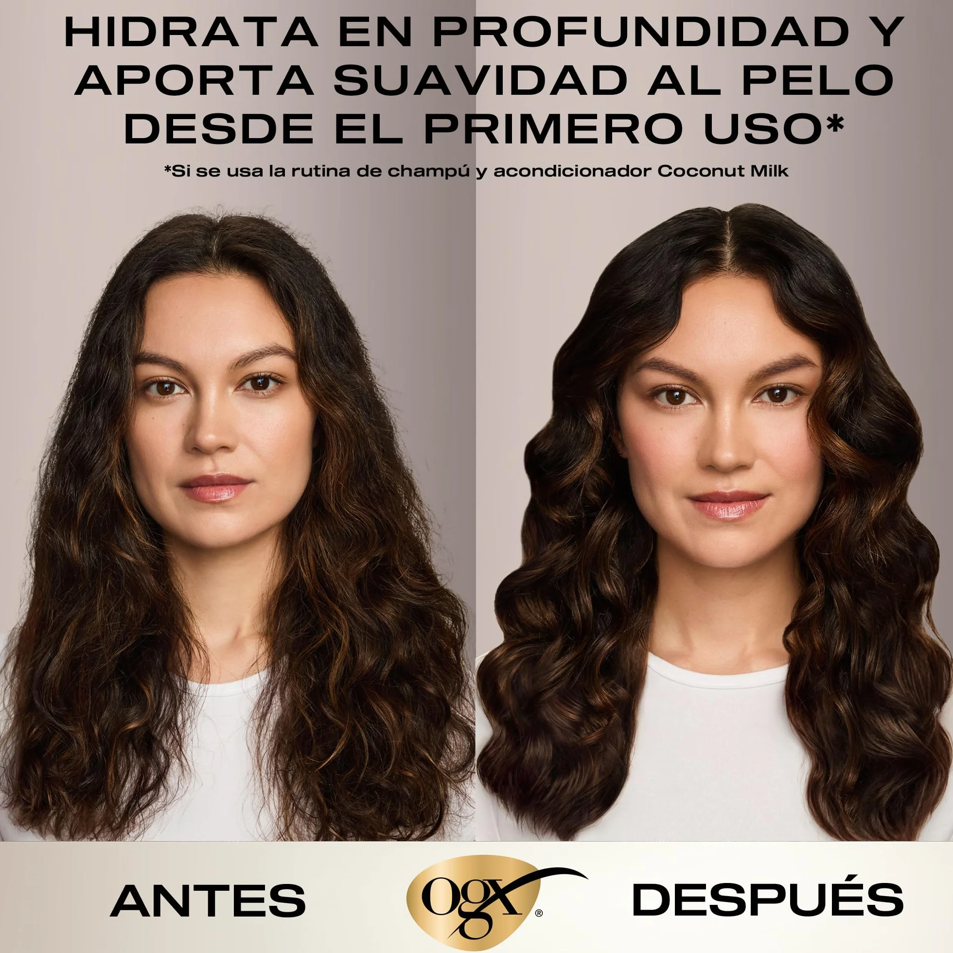 OGX Nourishing + Coconut Milk Conditioner 385 ml Sin Sulfatos Para Cabello Seco