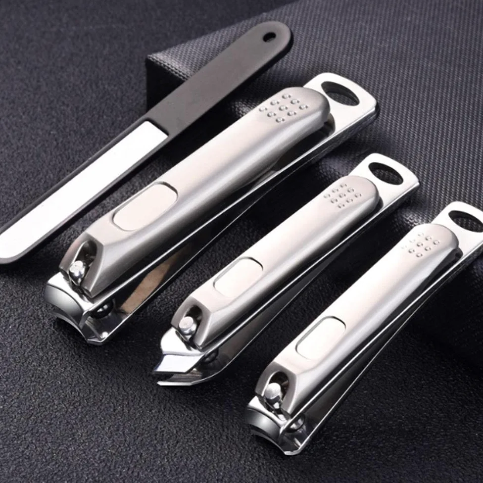 XIANGFAZJD Cortauñas Clippers de uñas para Adultos/Acero Inoxidable Clippers de uñas Negras de Acero Inoxidable de Acero Inoxidable de Acero Inoxidable Tijeras de Tijeras de Tijeras