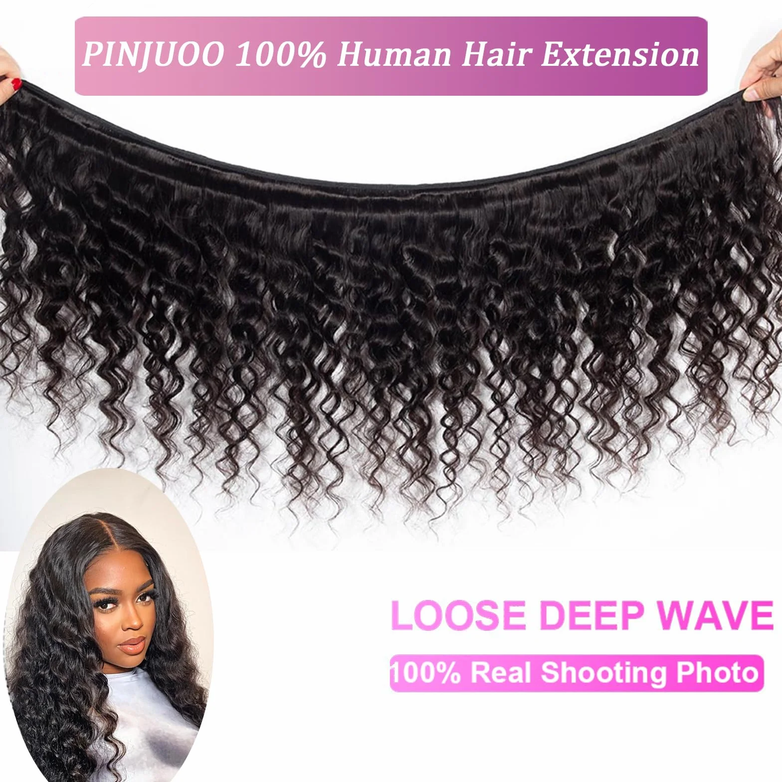 3 paquetes sueltos de onda profunda con cierre de encaje HD de 4 x 4 pulgadas, 16, 18, 20+14 pulgadas, 100 % sin procesar, cabello brasileño Remy húmedo y ondulado con cierre, cabello humano