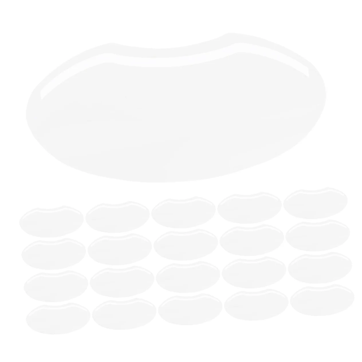 Didiseaon 120 Piezas transparente transparente protectores faciales transparentes escudos de para los ojos visera para el pelo