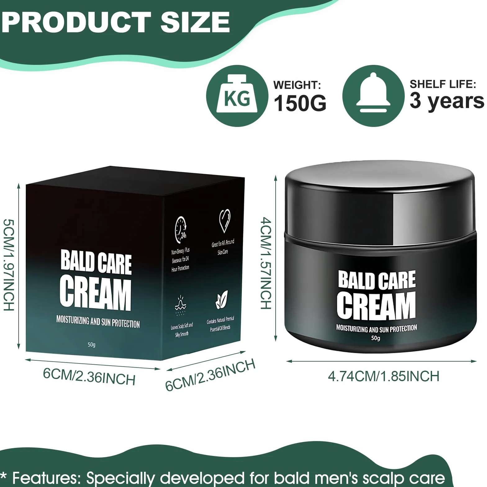 Crema Post Depilacion Protector Cuero Cabelludo Cuidado Calvicie Calma Alivia Piel Dañada Hidratante Nutritiva