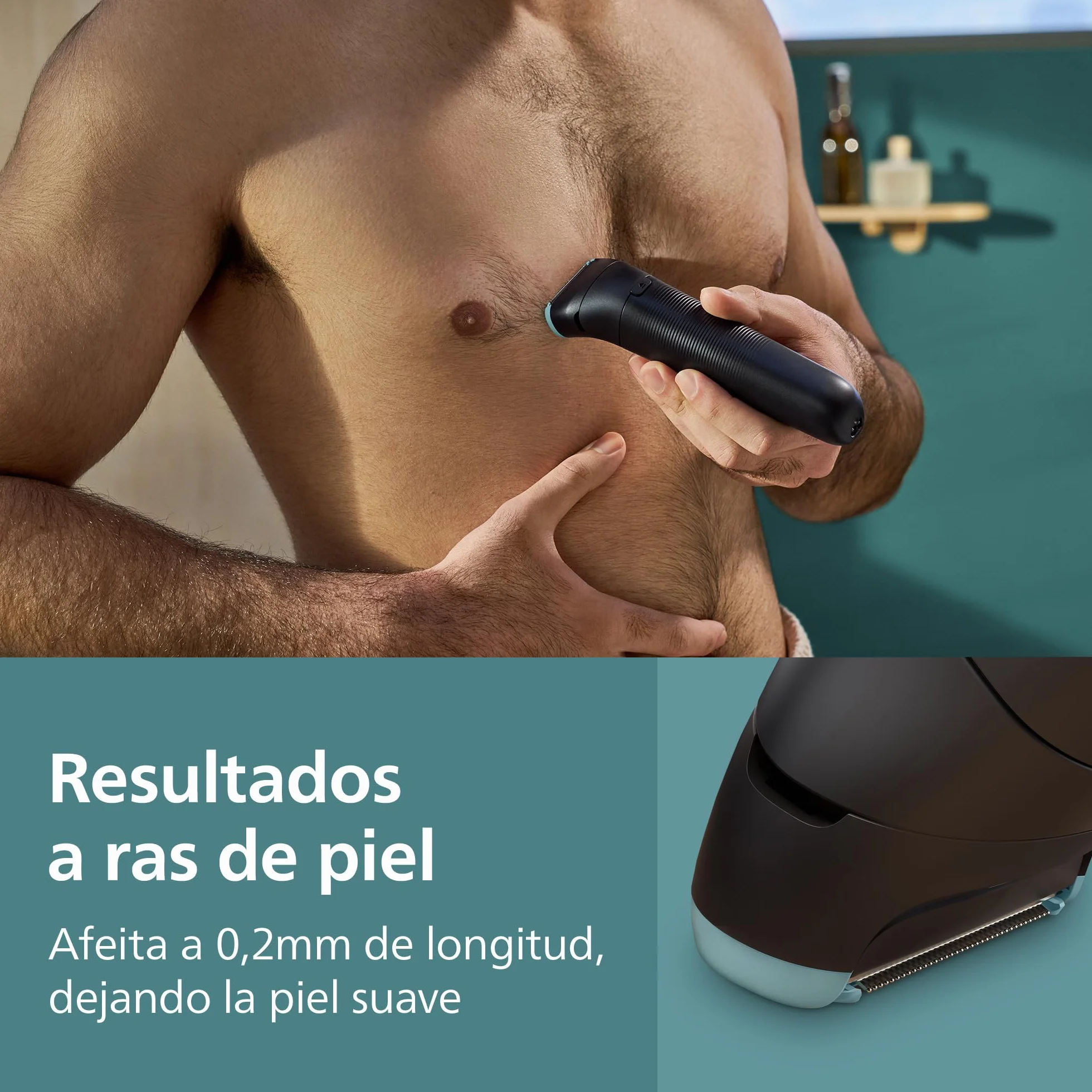 Philips Series 5000 Afeitadora Corporal Masculina Impermeable 100 min Autonomía BG5480/15
