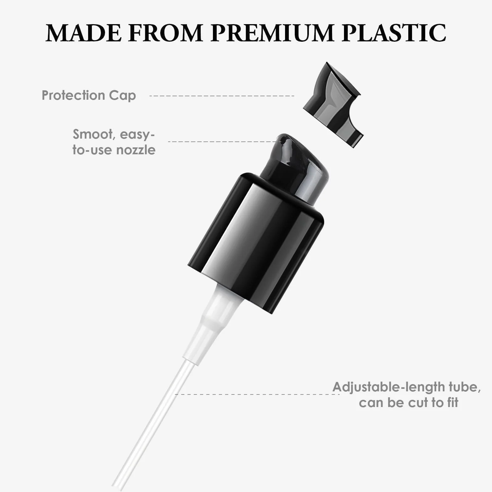 Bombas de Repuesto para Base de Maquillaje MAC y Estée Lauder, Dosificador de Plástico con Tubo y Tapa