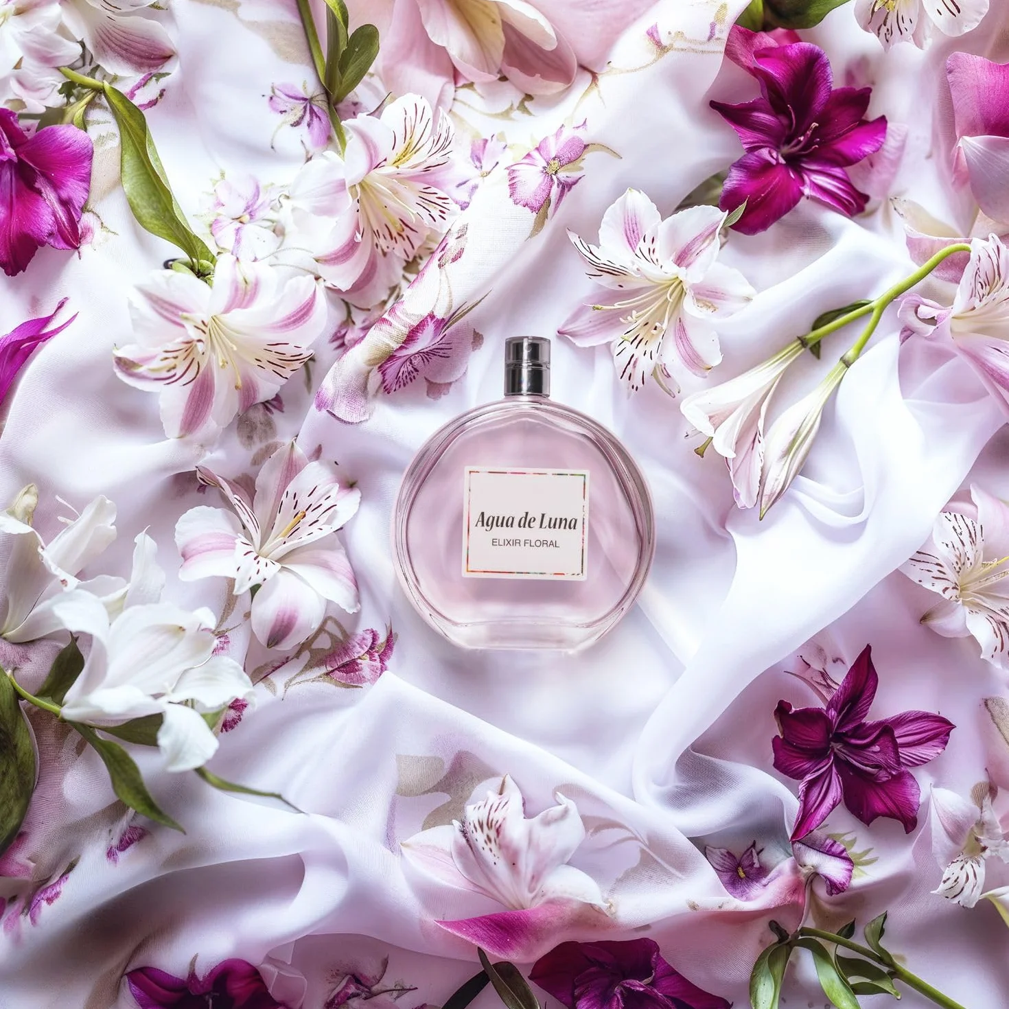 AGUA DE LUNA Elixir Floral Colonia 100 ml Crema Corporal 75 ml Gel de Baño 75 ml Estuche Regalo Mujer Eau de Toilette Femenina Aroma Cítrico Floral Fragancia Fresca Larga Duración