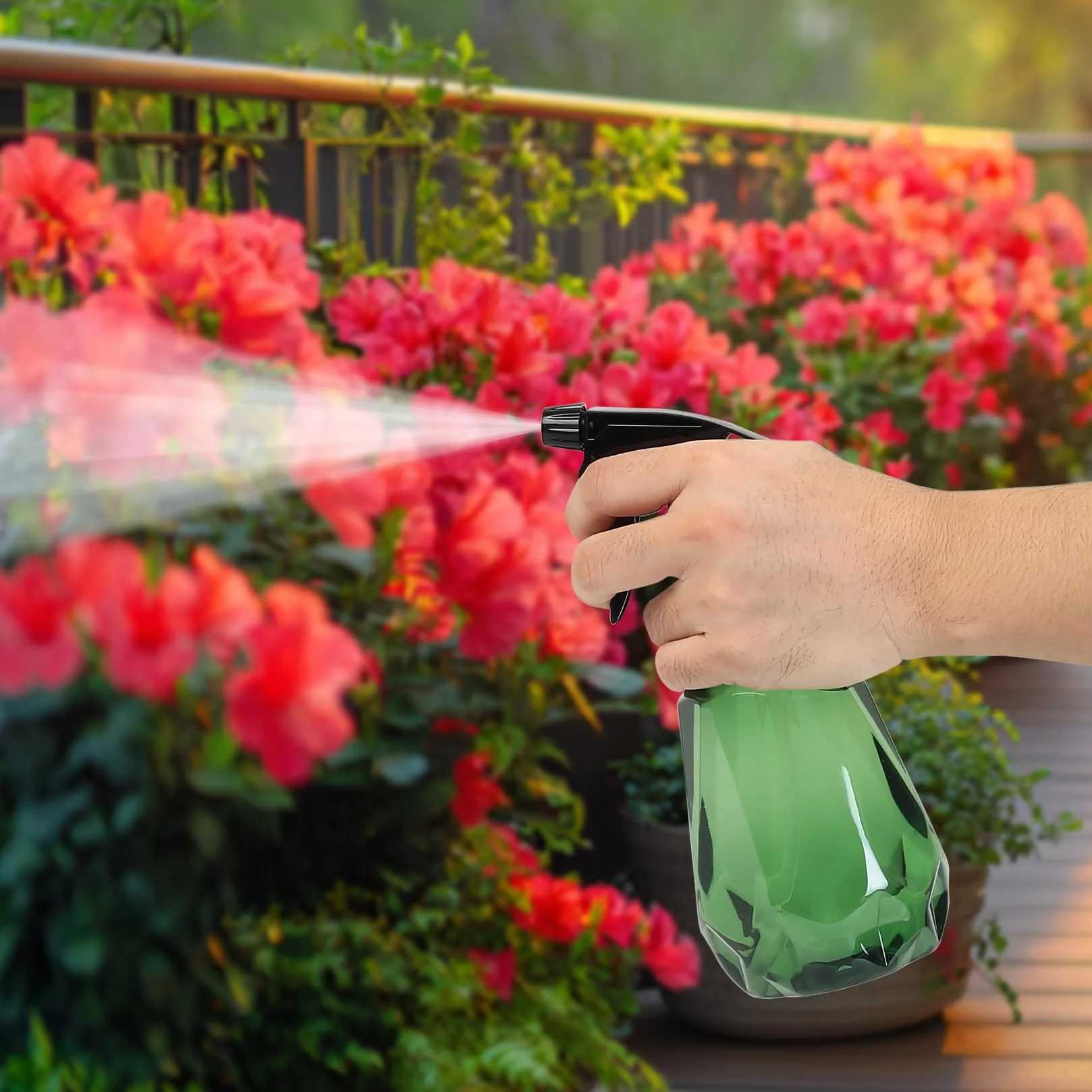 Pulverizador 500ml Botella Spray Plástico Vacía para Plantas Hogar Jardín