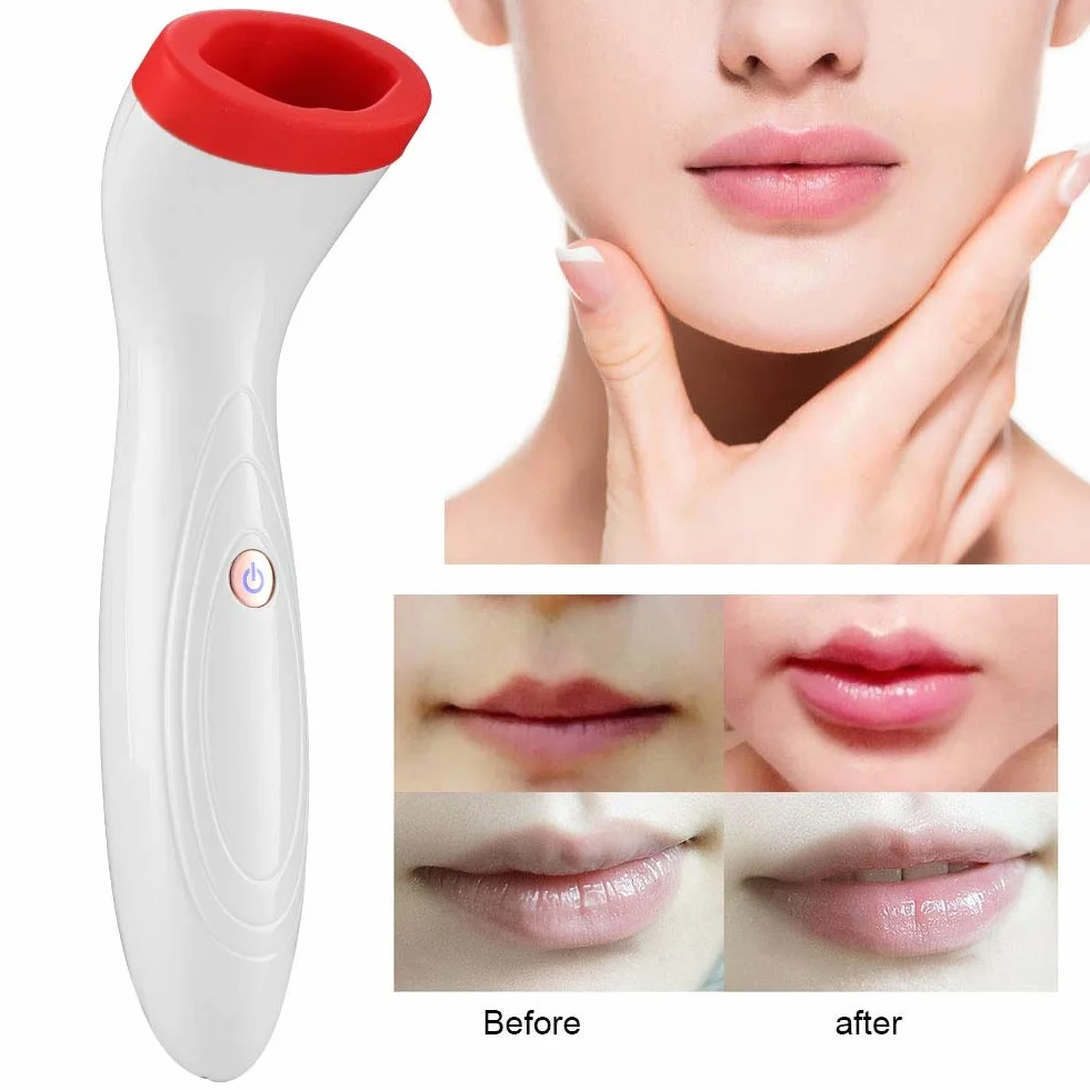 Rellenador de labios eléctrico recargable USB 3 velocidades succión al vacío silicona alimenticia