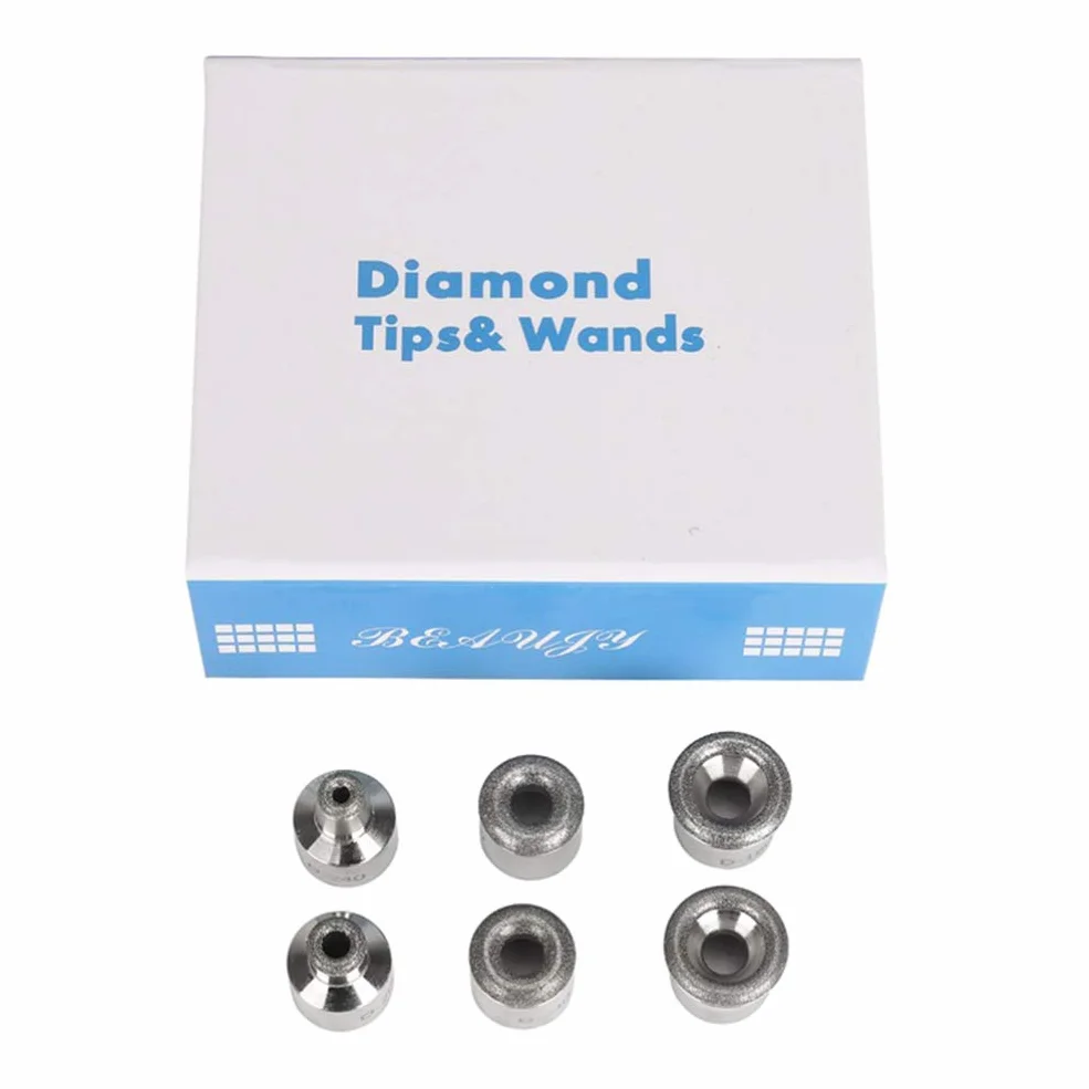 FRCOLOR Puntas de Reemplazo de Dermoabrasión de Diamante Metálico para Máquina de Belleza
